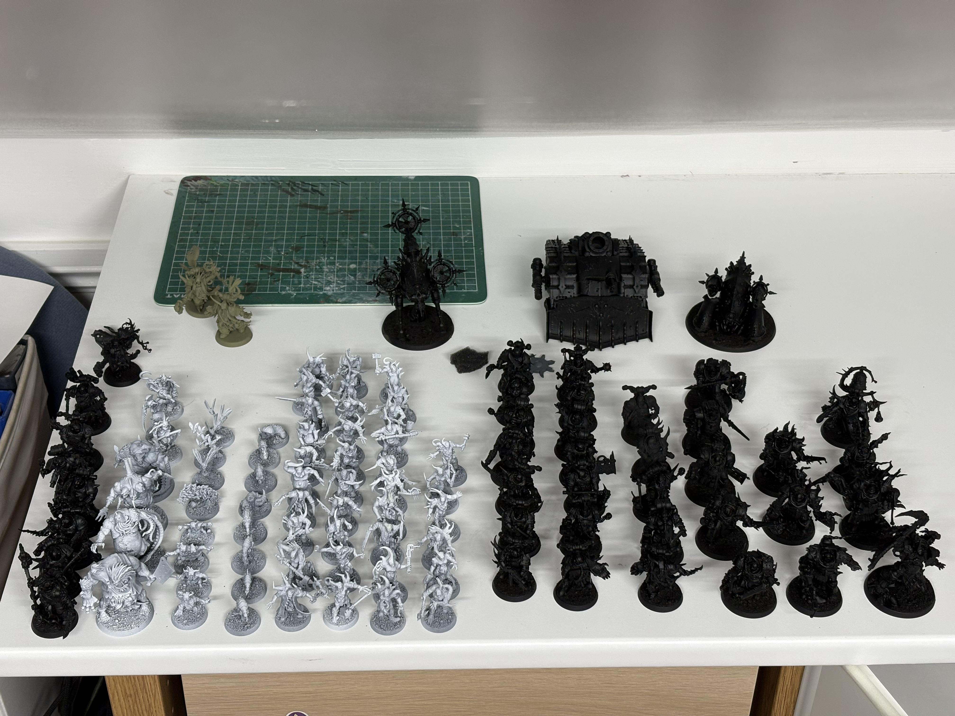 Death Guard, Gellerpox Infected, Poxwalkers, Space Marines, Warhammer 40,000, Work In Progress