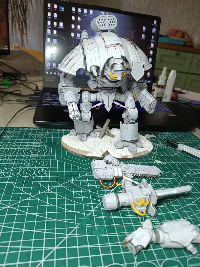 Imperial Knight, Paper, Papercraft, Scratch Build
