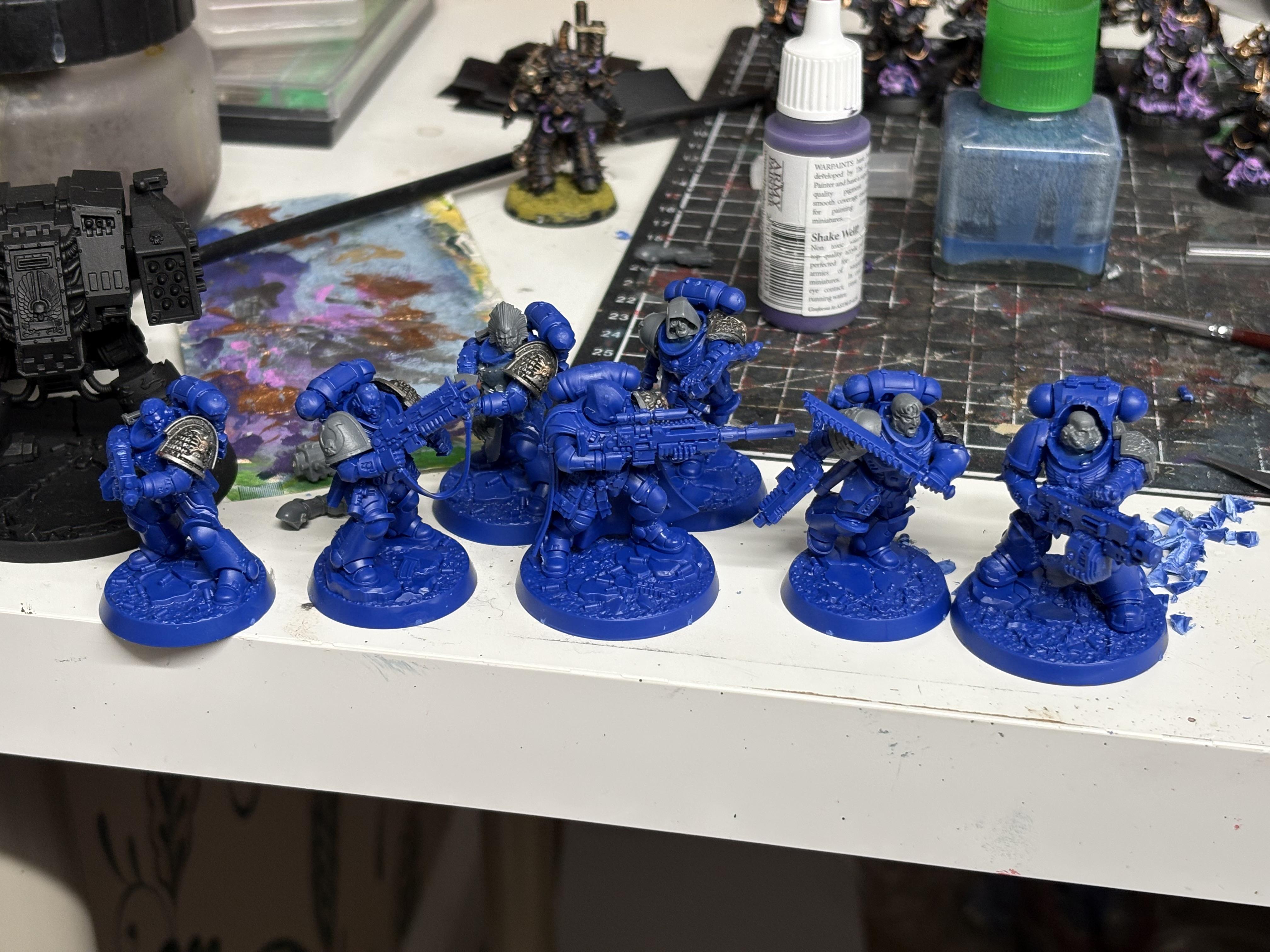 Angels Of Death, Deathwatch, Kill Team L, Series 4, Space Marine Heroes, Space Marines, Warhammer 40,000, Work In Progress
