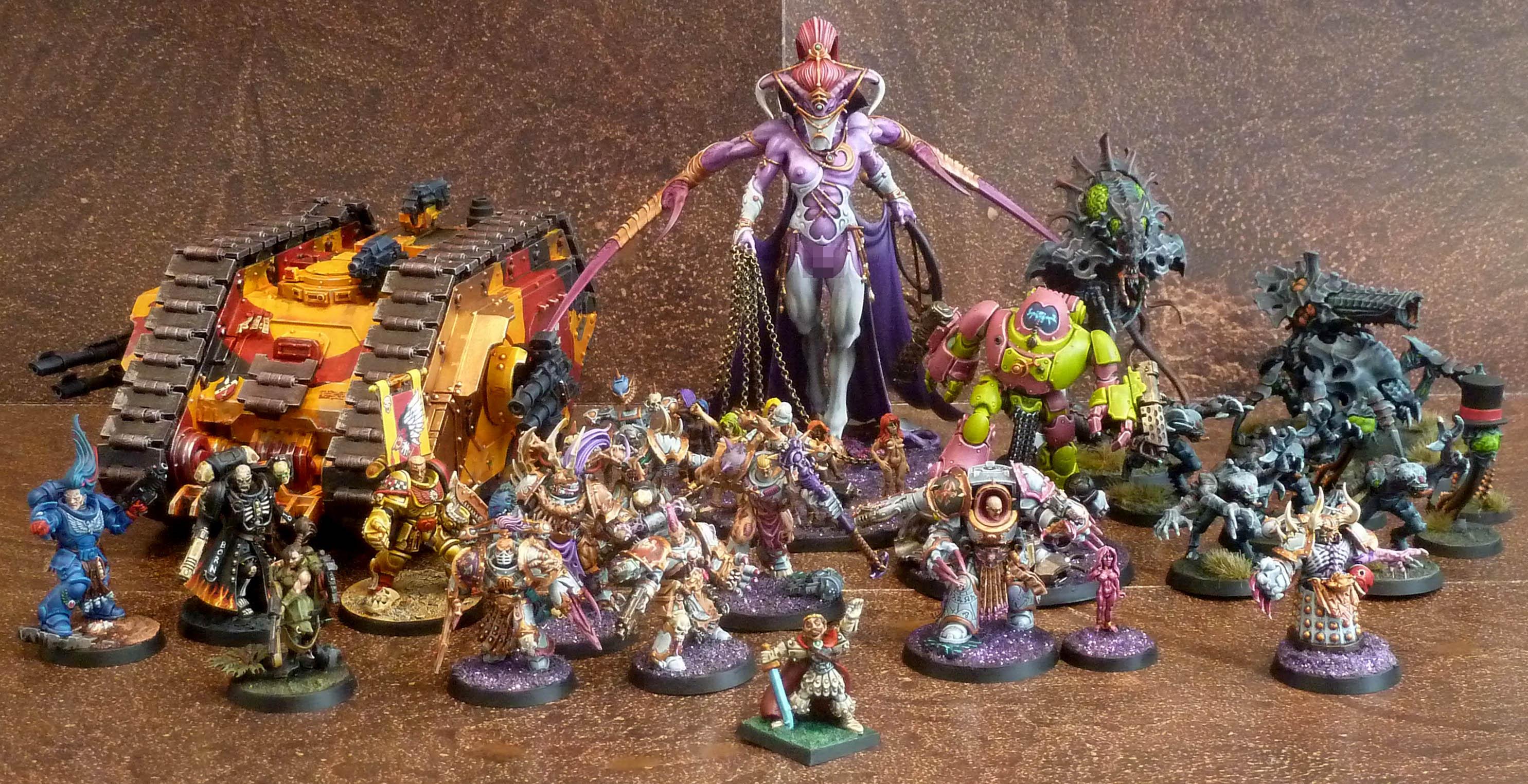 Daemons, Painting Contest, Space Marines