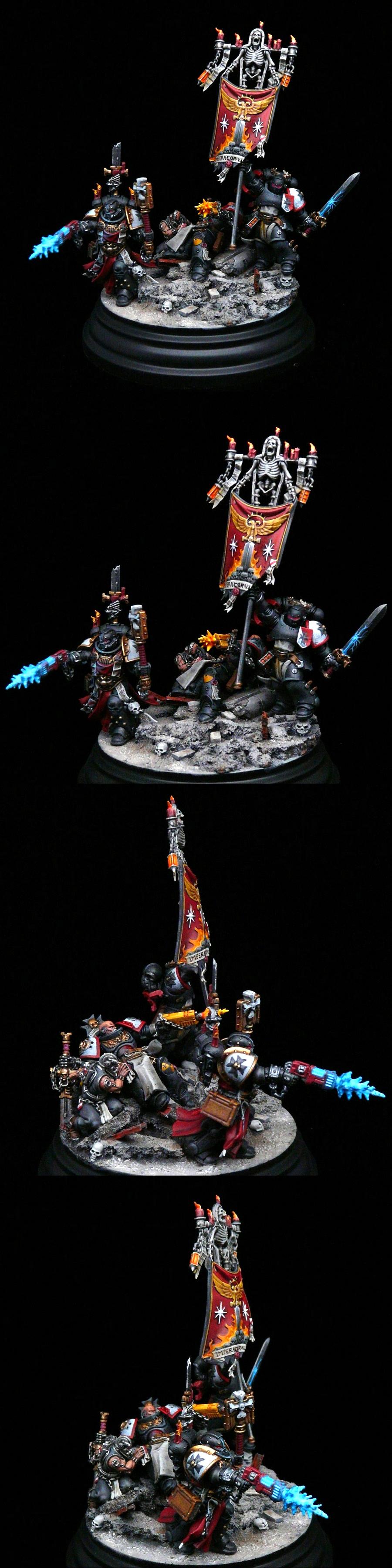 Adeptus Astartes, Black Templars, Merek Grimaldus, Space Marines, Wounded Space Marines