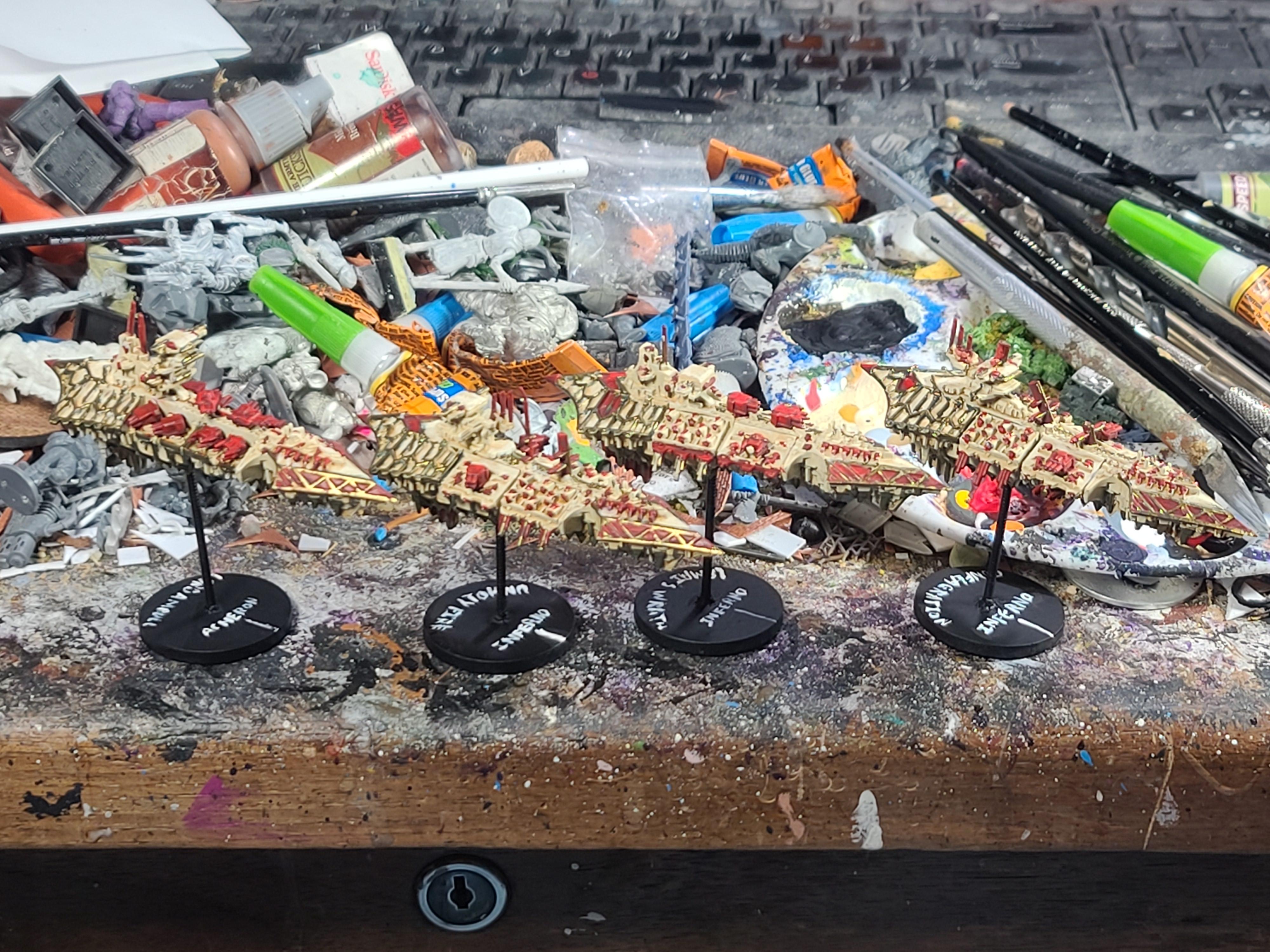 Acheron, Battlefleet Gothic, Chaos, Cruiser, Games Workshop, Heavy Cruiser, Inferno