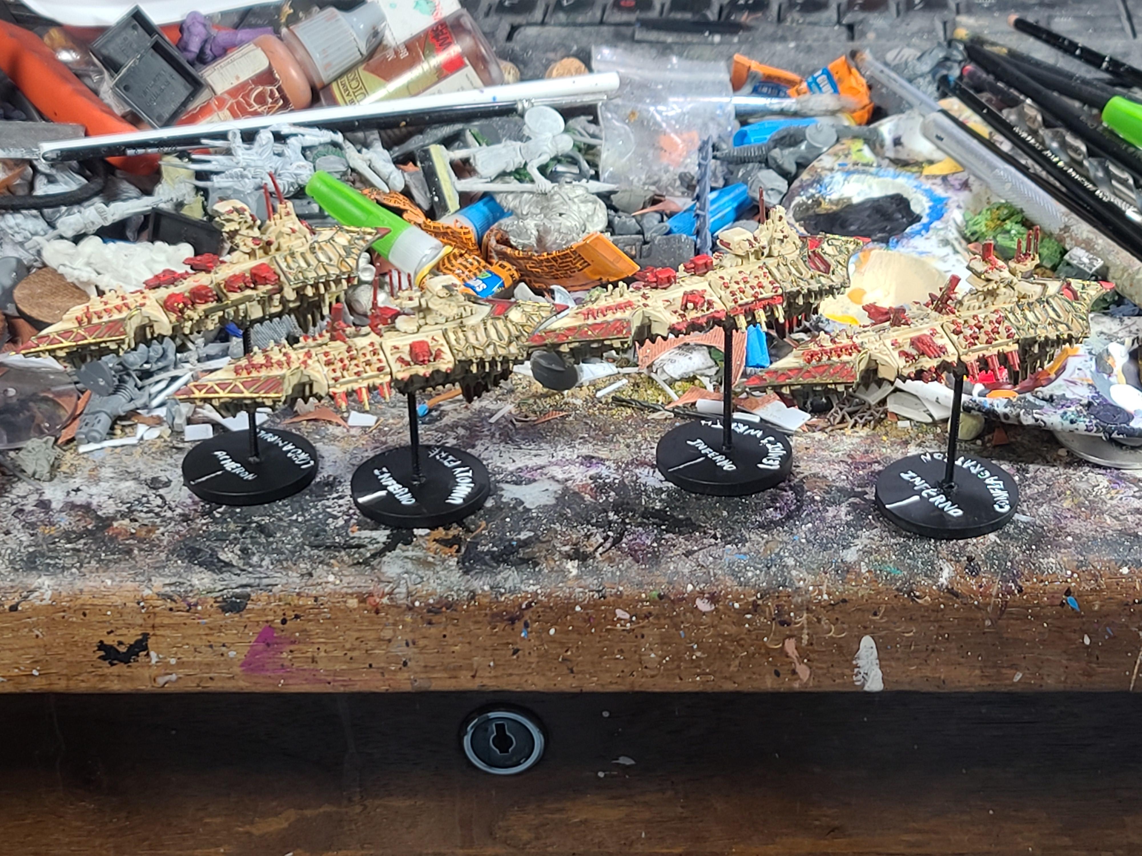 Acheron, Battlefleet Gothic, Chaos, Cruiser, Games Workshop, Heavy Cruiser, Inferno