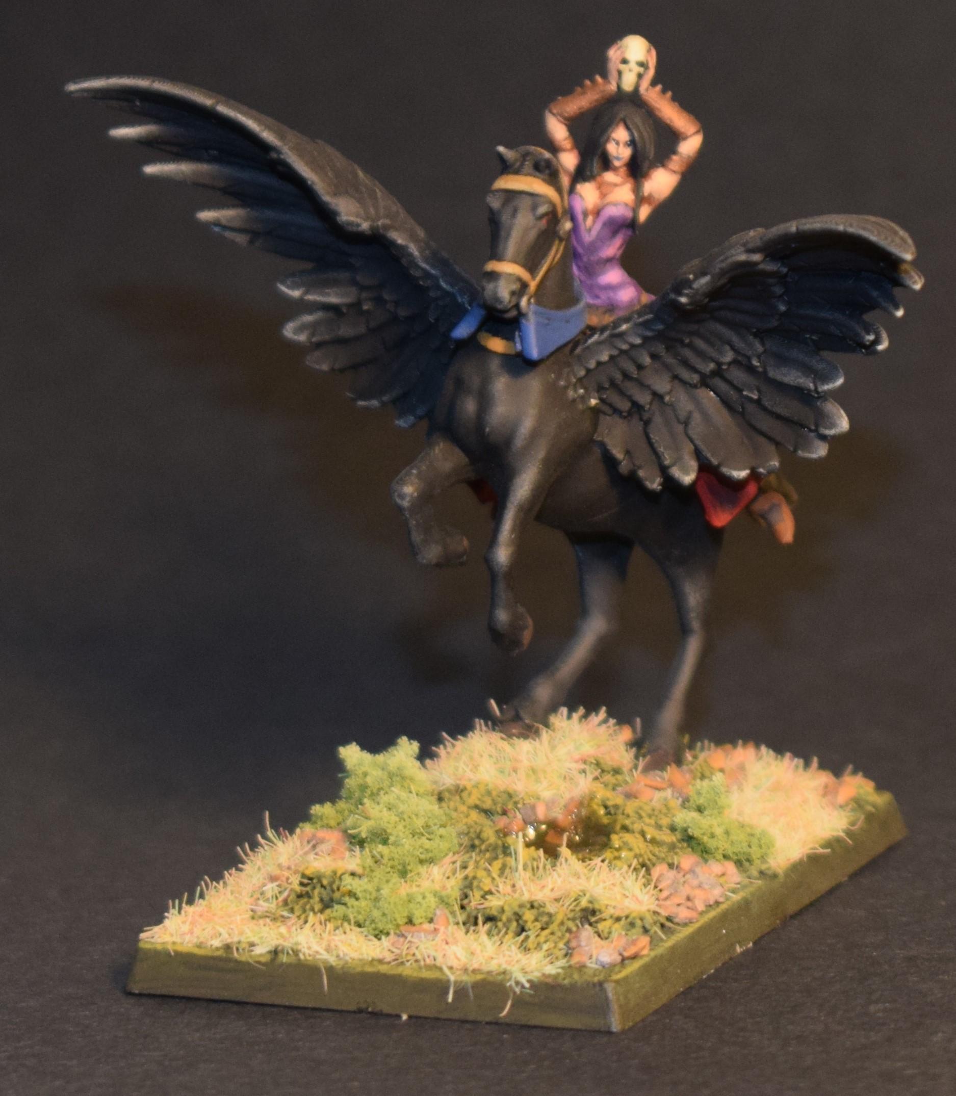 Blurred Photo, Bretonnians, Empire, Female, Pegasus, Wizard