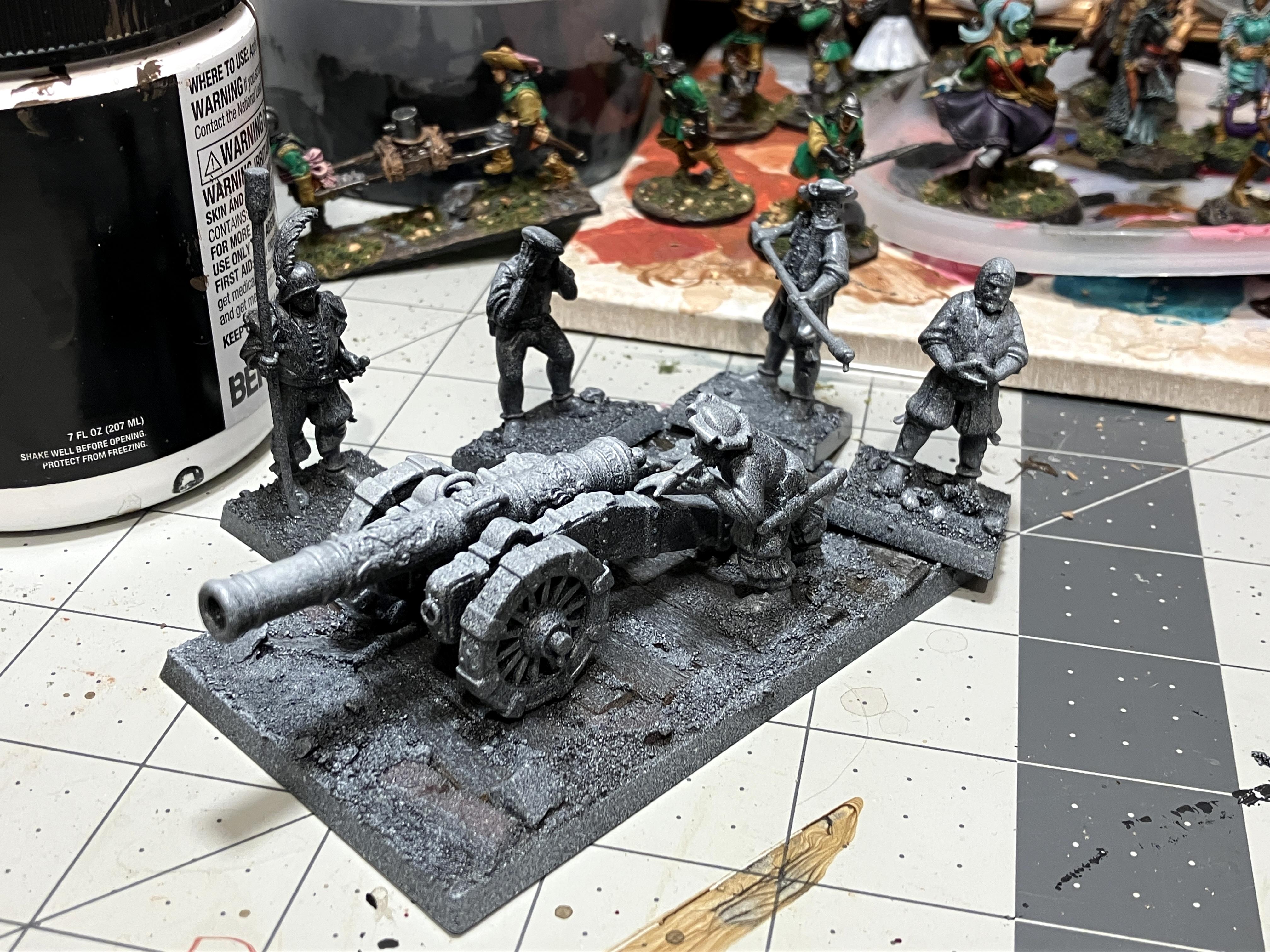 3d Print, Bombard, Bretonnians, Empire Cannon, Warhammer The Old World