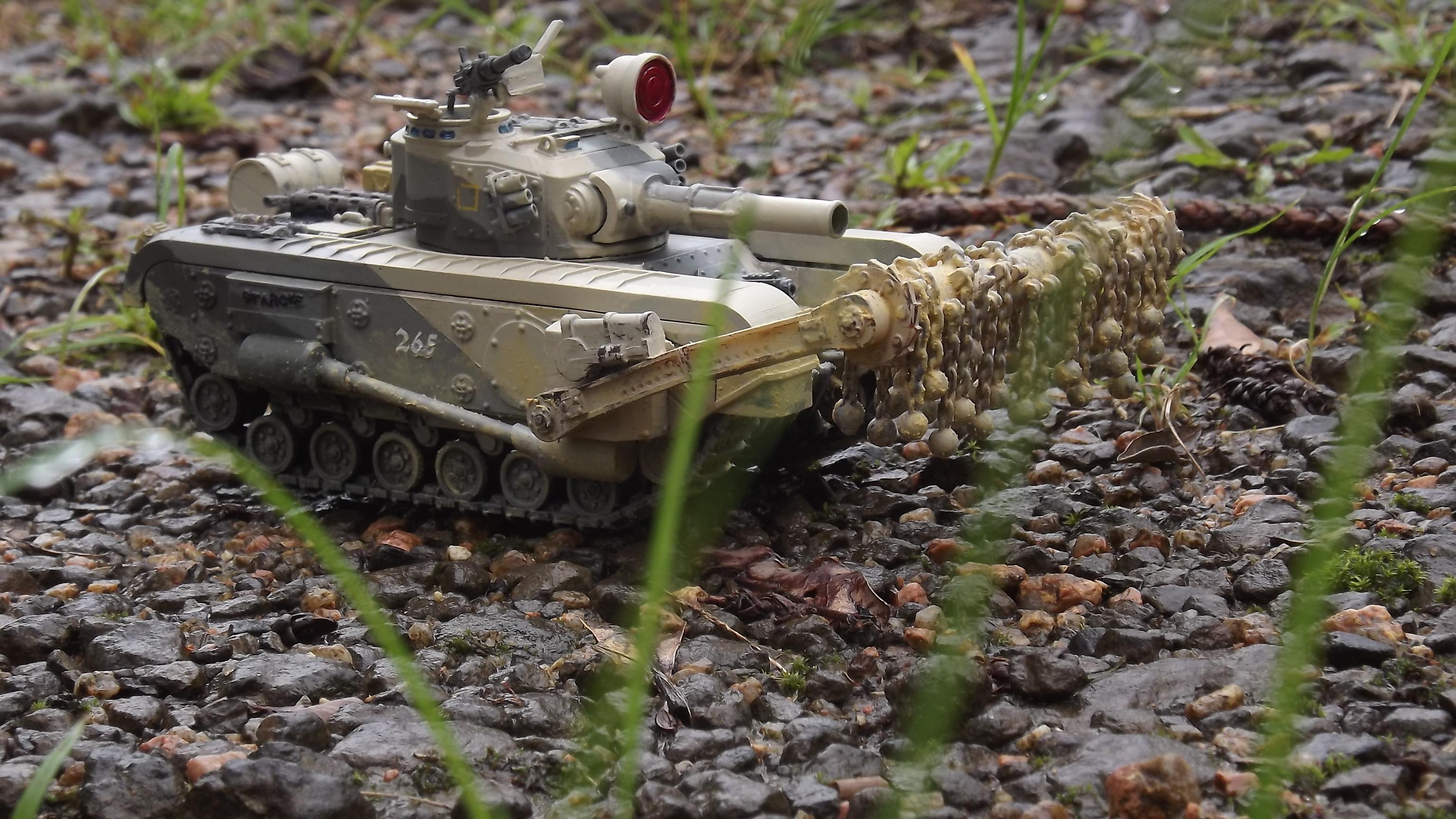 Artee Miniatures, Churchill, Flail Tank, Grim Prints, Mine Clearance, Nefyema