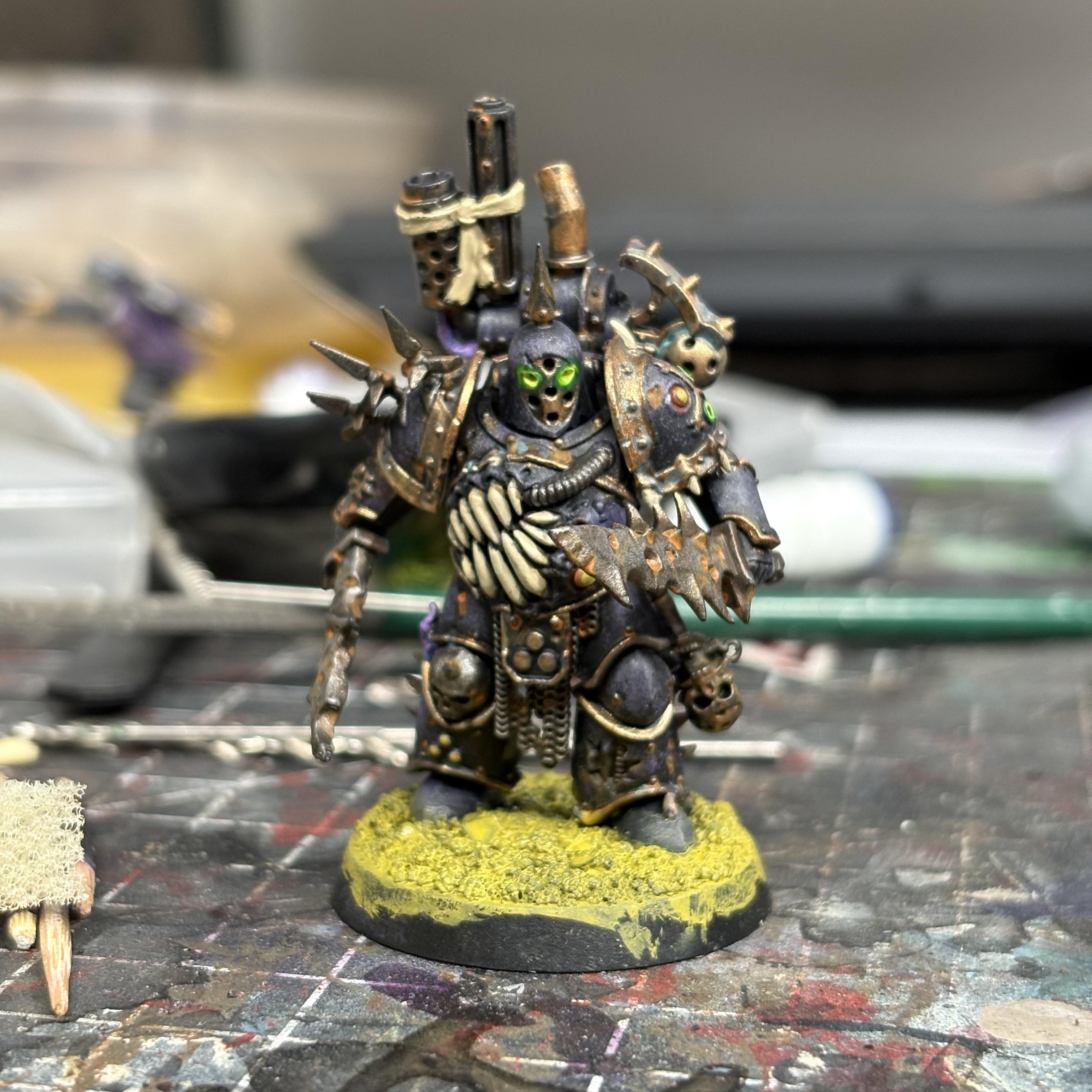 Chaos Space Marines, Death Guard, Plague Marines, Space Marines, Warhammer 40,000, Work In Progress