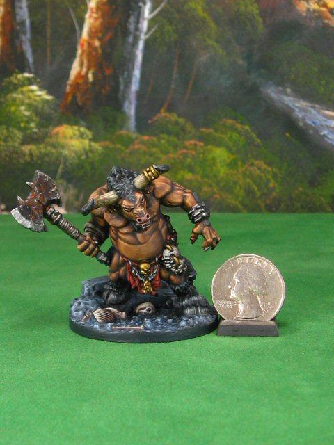 Reaper Miniatures "Minotaur" scale size