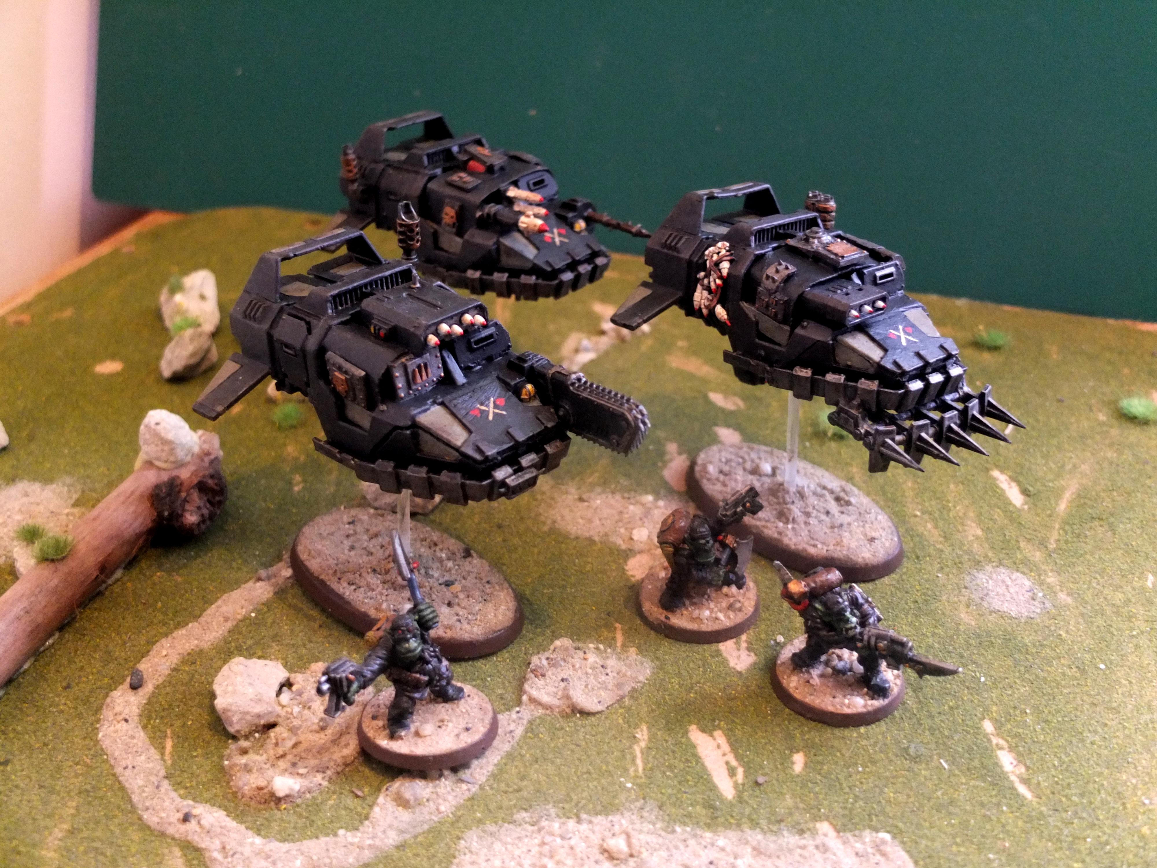 Blood Axe, Conversion, Dakka Dakka, Deffkopta, Land Speeder, Looted, Orks, Rokkit, Vehicle, Warhammer 40,000
