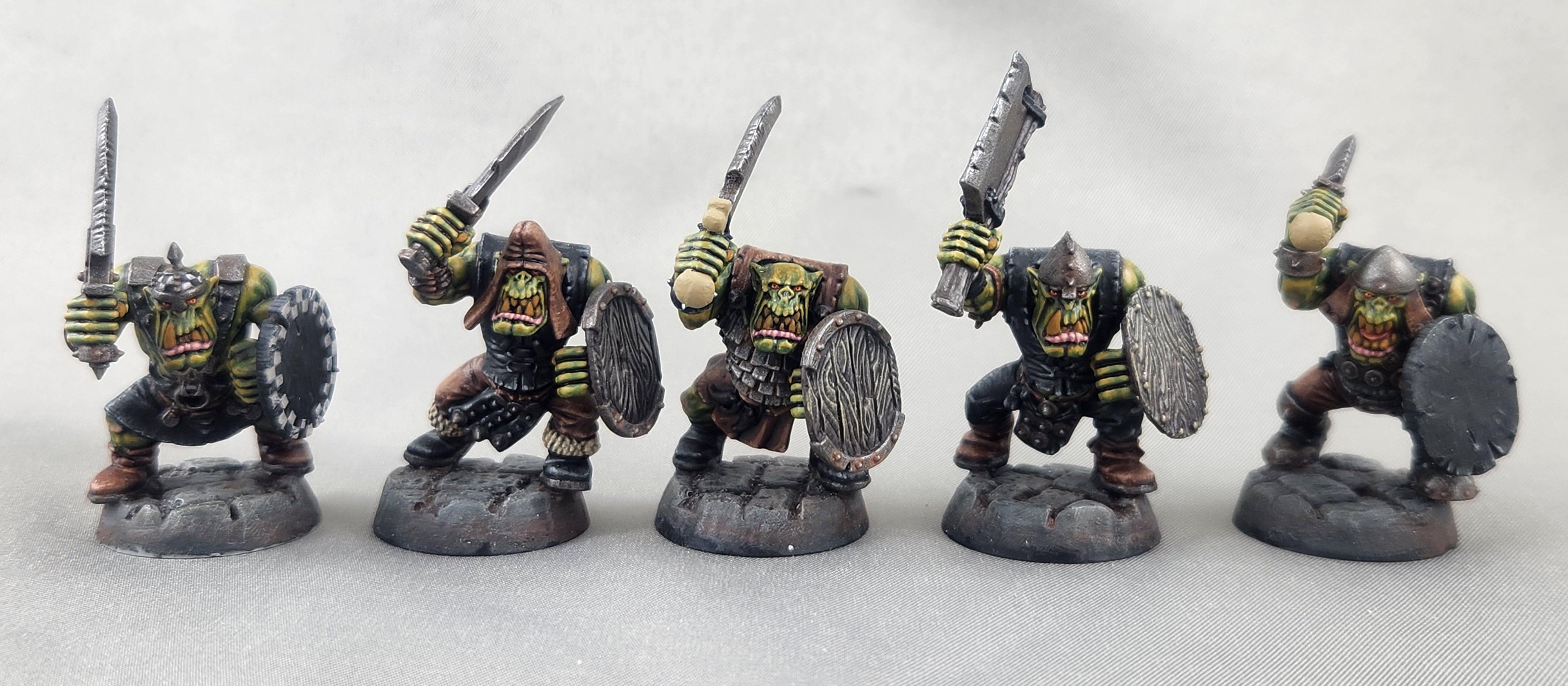 Goblins, Mordheim, Orc Boyz, Orcs, Orcs &amp; Goblins, Shield, Sword, Warband
