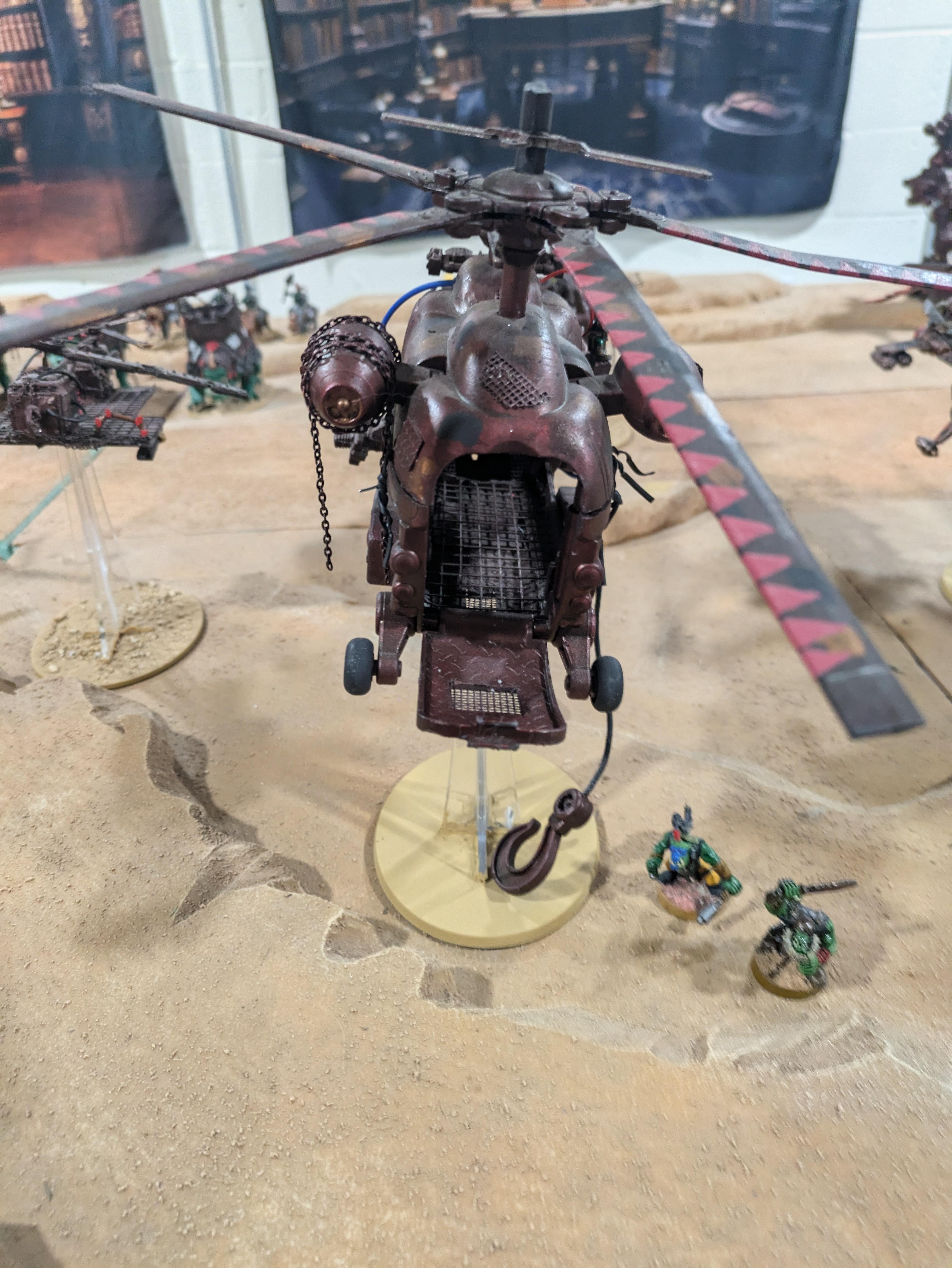 Chinork, Conversion, Converted Kopta, Helicopter, Kitbashed Warkopta, Kopta, Ork Helicopter, Ork Warkopta, War Kopta, War Kopta Conversion, Warkopta, Warkopta Conversion