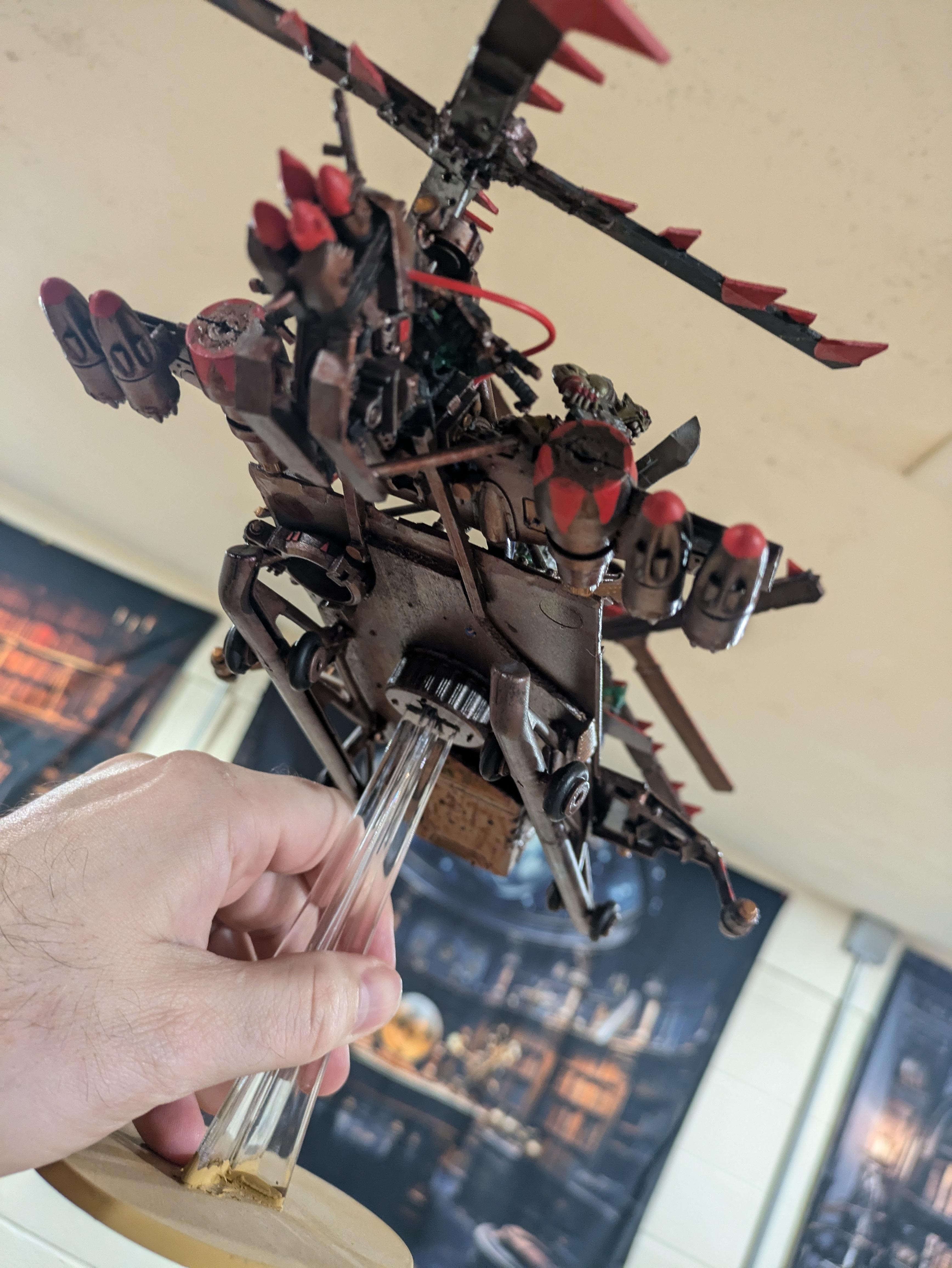 Chinork, Conversion, Converted Kopta, Helicopter, Kitbashed Warkopta, Kopta, Ork Helicopter, Ork Warkopta, War Kopta, War Kopta Conversion, Warkopta, Warkopta Conversion