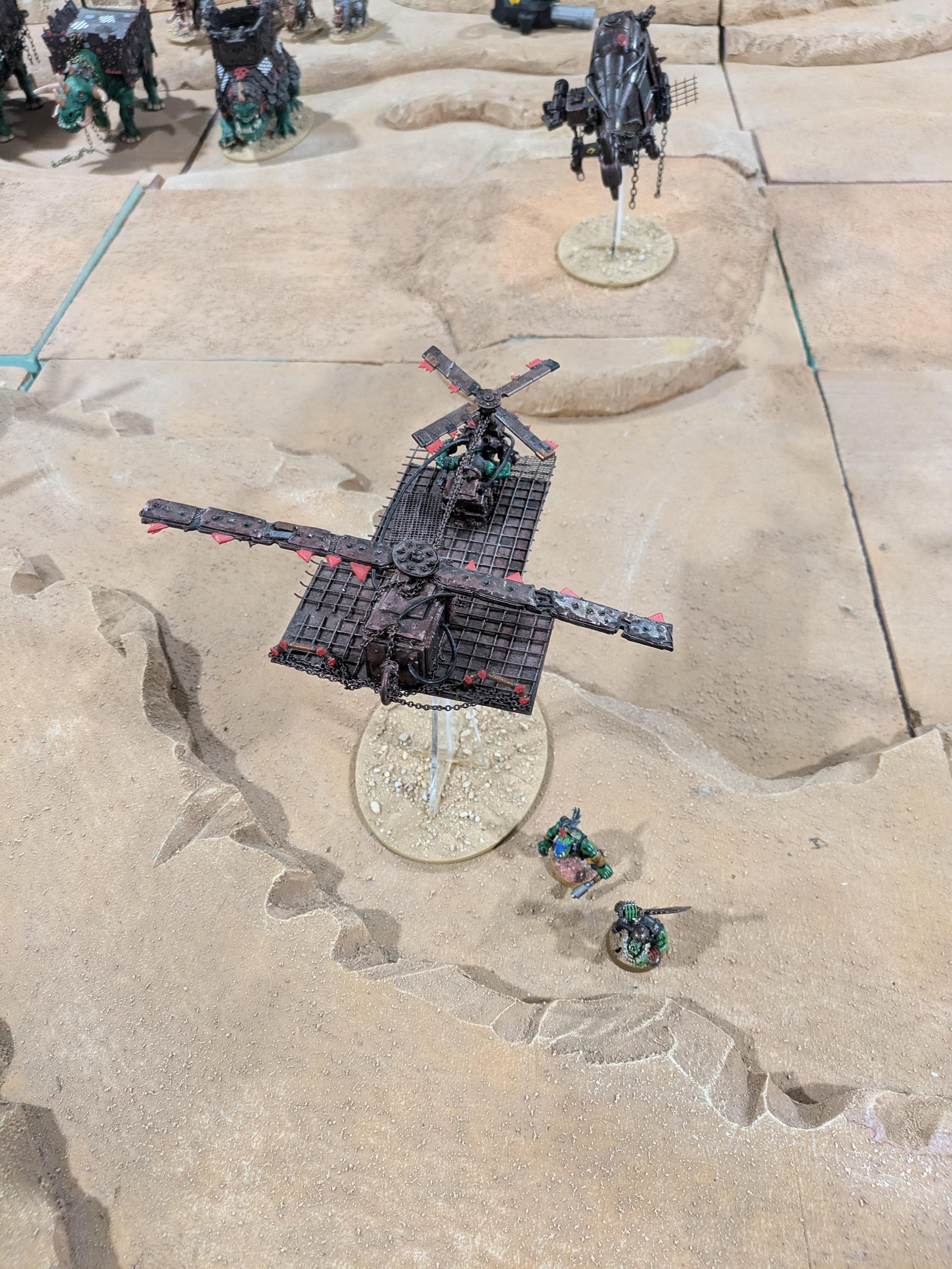 Chinork, Conversion, Converted Kopta, Helicopter, Kitbashed Warkopta, Kopta, Ork Helicopter, Ork Warkopta, War Kopta, War Kopta Conversion, Warkopta, Warkopta Conversion