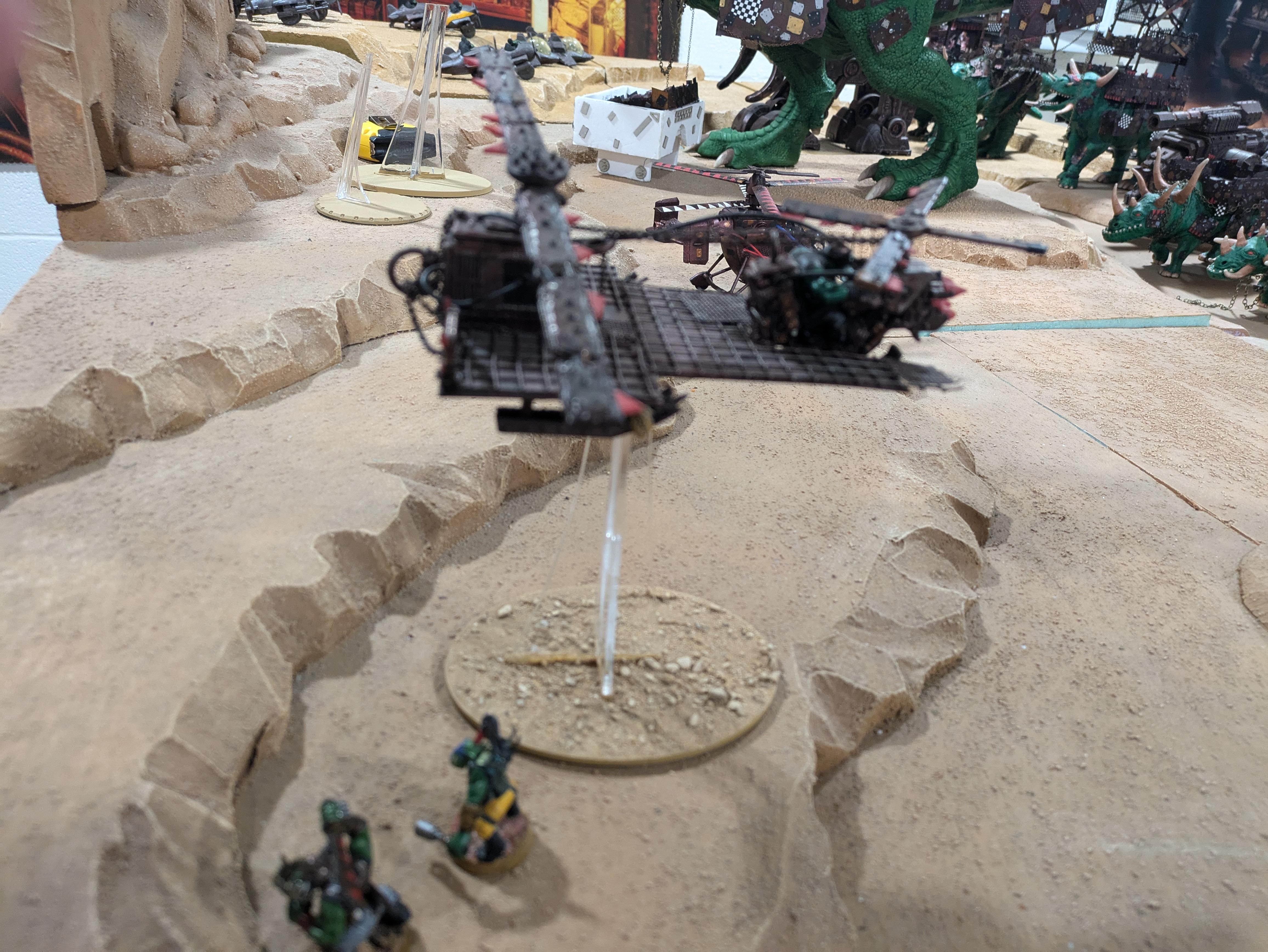 Chinork, Conversion, Converted Kopta, Helicopter, Kitbashed Warkopta, Kopta, Ork Helicopter, Ork Warkopta, War Kopta, War Kopta Conversion, Warkopta, Warkopta Conversion