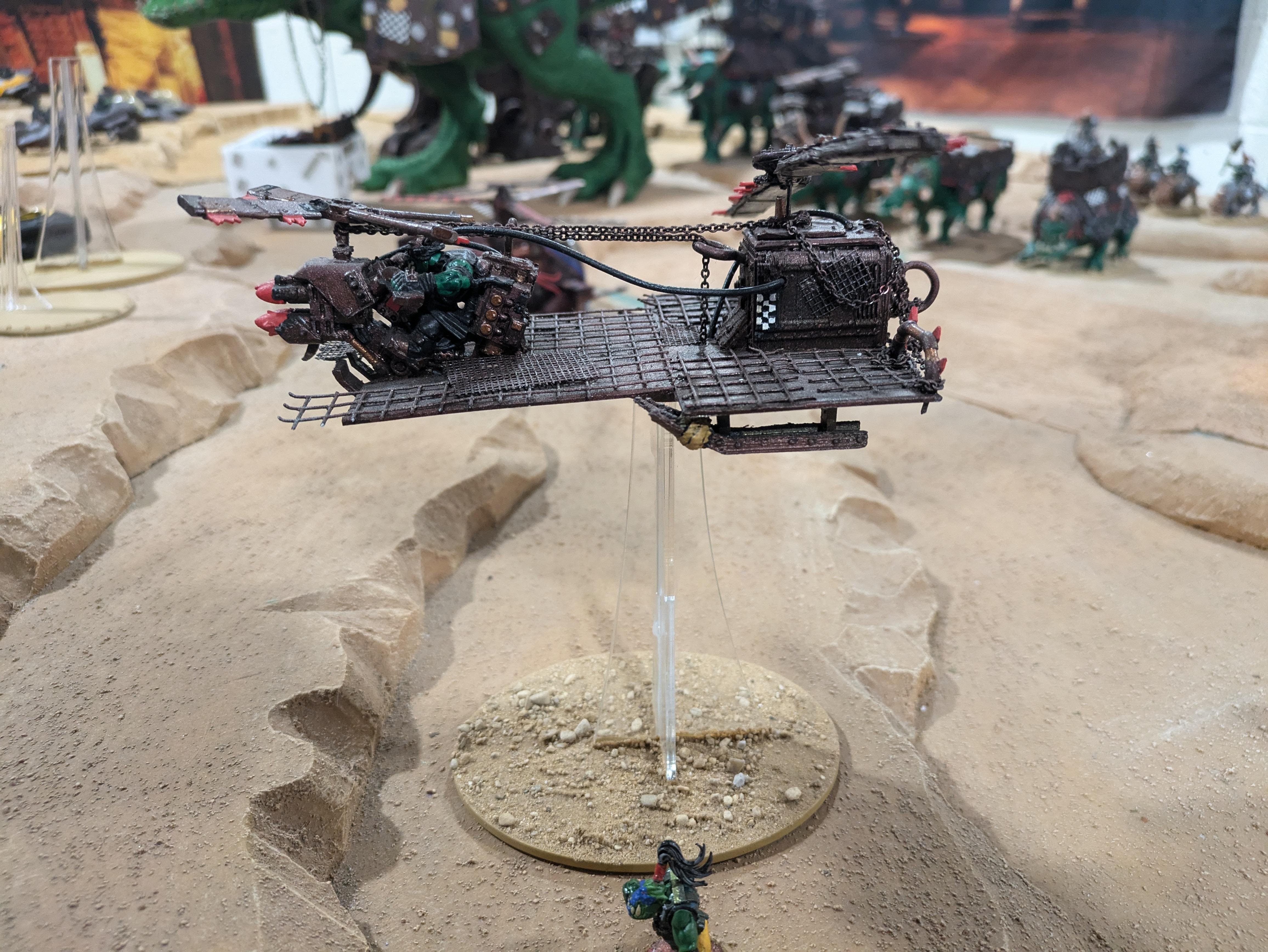 Chinork, Conversion, Converted Kopta, Helicopter, Kitbashed Warkopta, Kopta, Ork Helicopter, Ork Warkopta, War Kopta, War Kopta Conversion, Warkopta, Warkopta Conversion