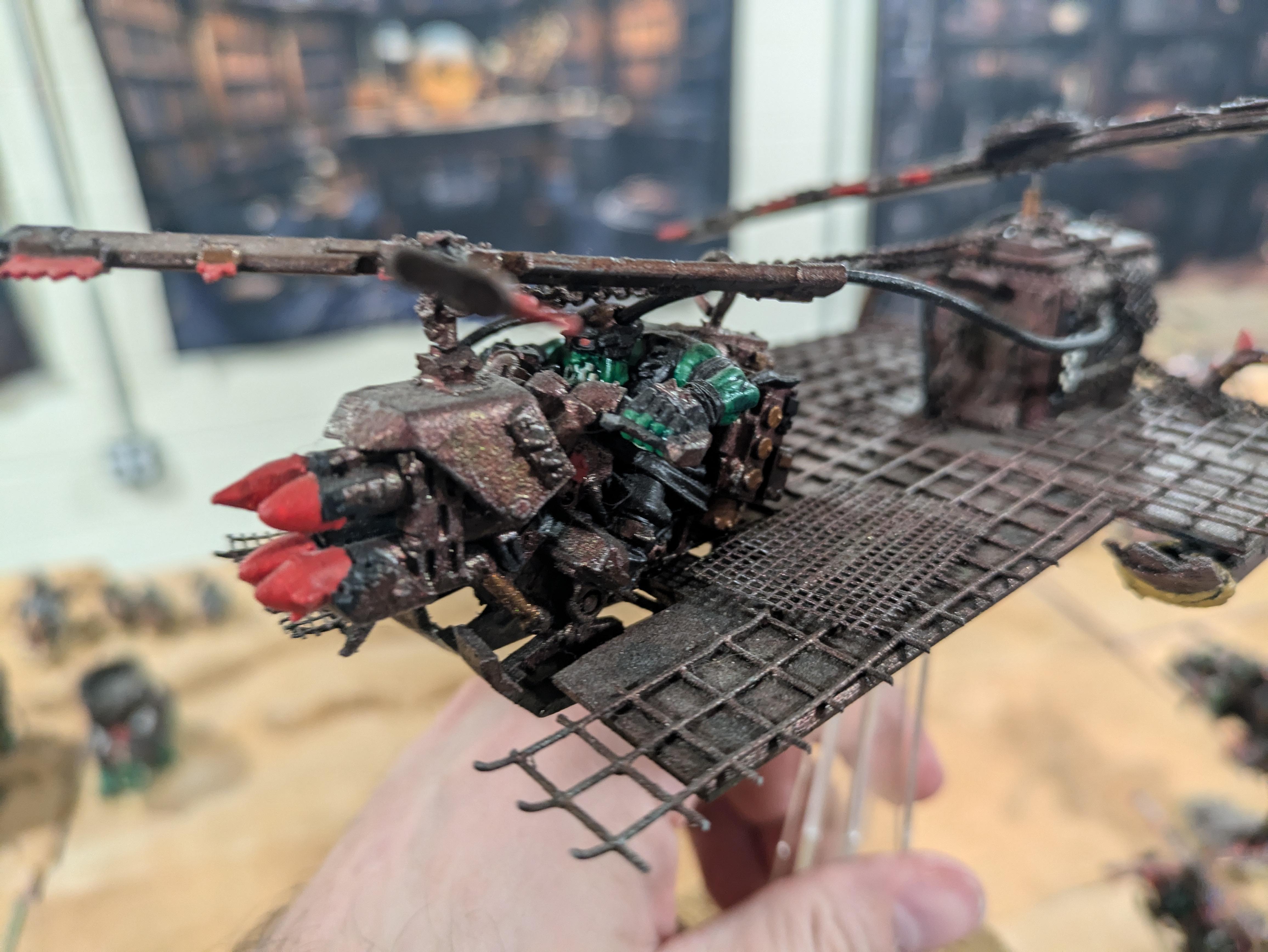 Chinork, Conversion, Converted Kopta, Helicopter, Kitbashed Warkopta, Kopta, Ork Helicopter, Ork Warkopta, War Kopta, War Kopta Conversion, Warkopta, Warkopta Conversion