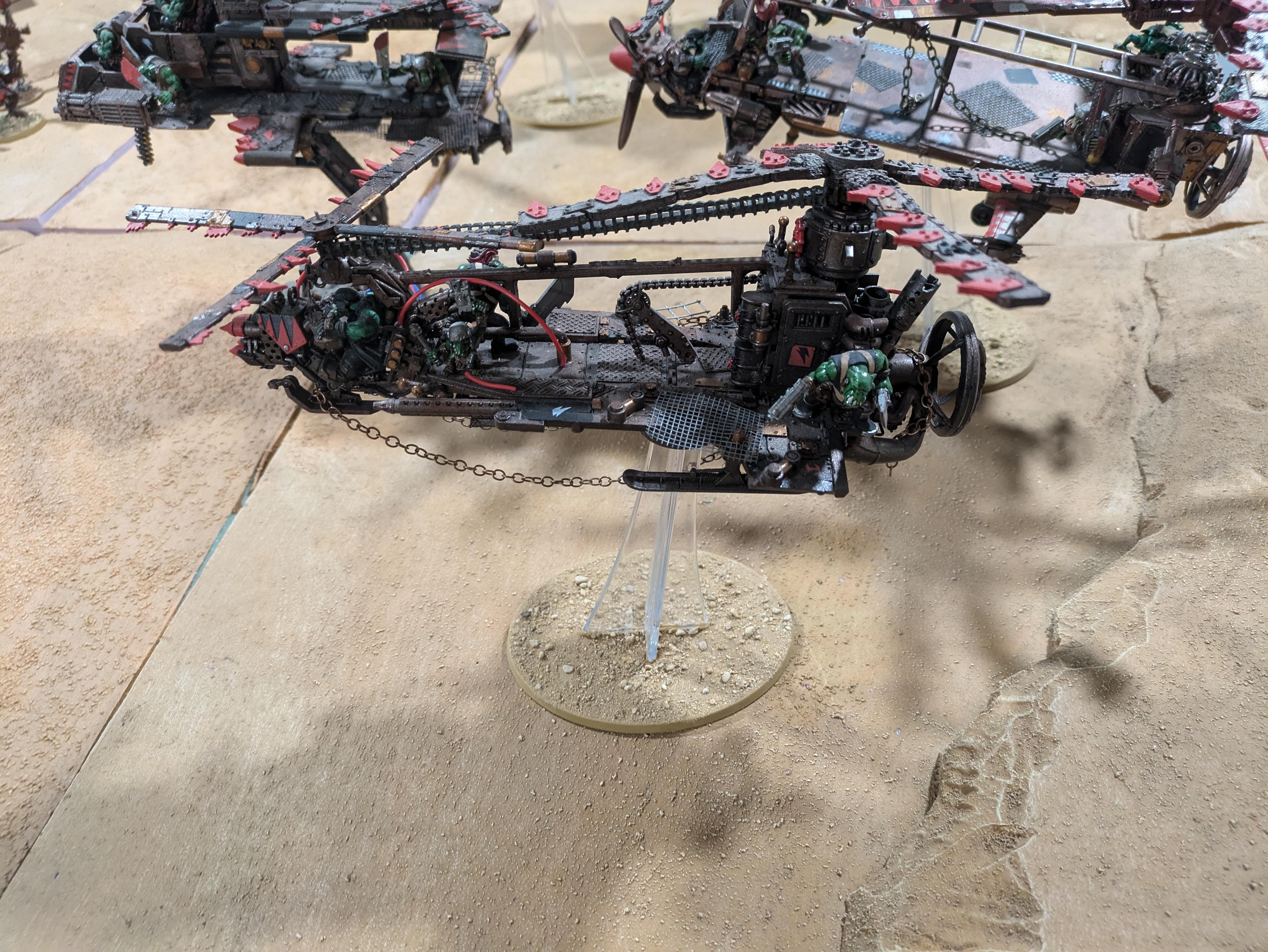 Chinork, Conversion, Converted Kopta, Helicopter, Kitbashed Warkopta, Kopta, Ork Helicopter, Ork Warkopta, War Kopta, War Kopta Conversion, Warkopta, Warkopta Conversion