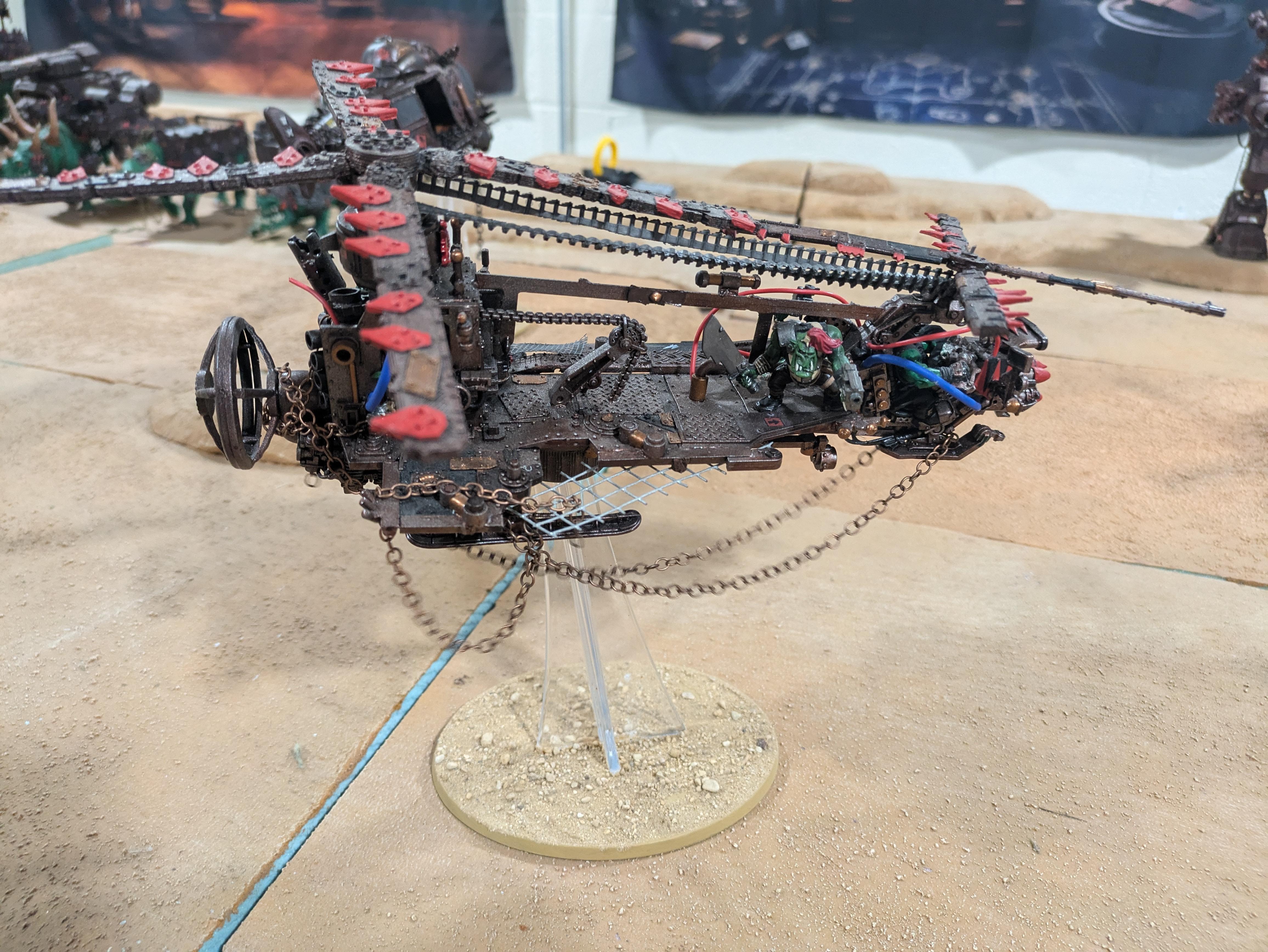 Chinork, Conversion, Converted Kopta, Helicopter, Kitbashed Warkopta, Kopta, Ork Helicopter, Ork Warkopta, War Kopta, War Kopta Conversion, Warkopta, Warkopta Conversion