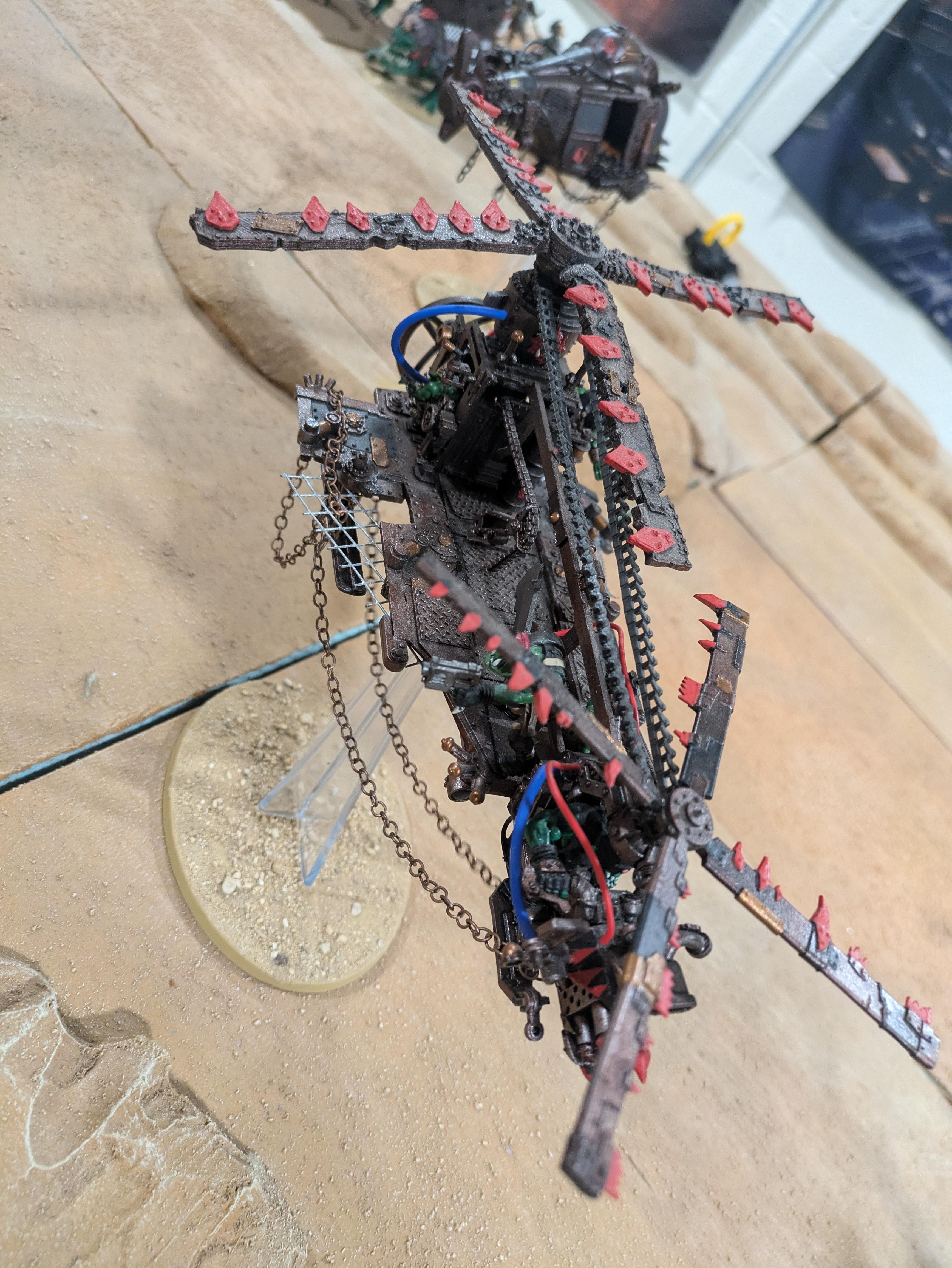 Chinork, Conversion, Converted Kopta, Helicopter, Kitbashed Warkopta, Kopta, Ork Helicopter, Ork Warkopta, War Kopta, War Kopta Conversion, Warkopta, Warkopta Conversion