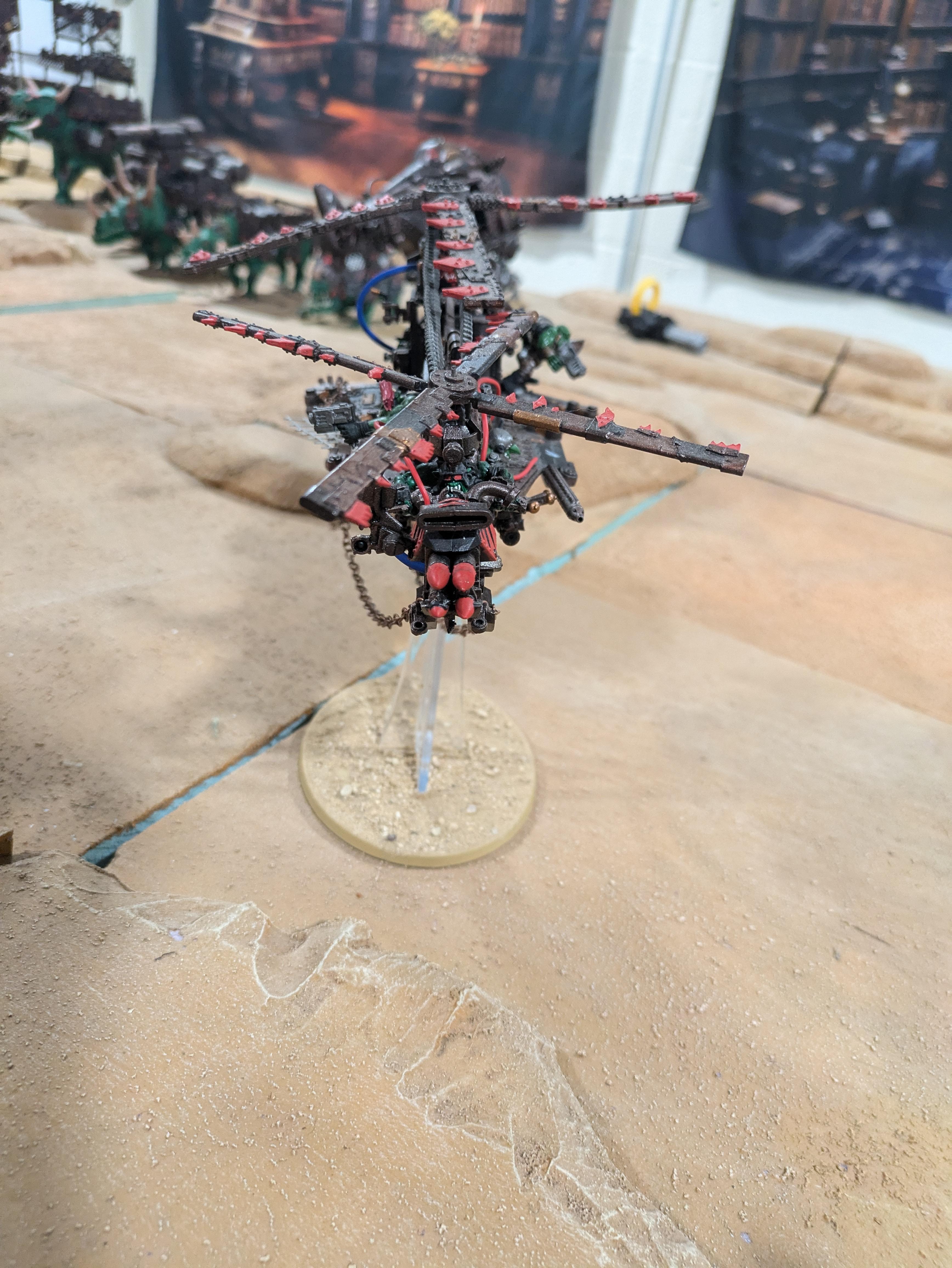 Chinork, Conversion, Converted Kopta, Helicopter, Kitbashed Warkopta, Kopta, Ork Helicopter, Ork Warkopta, War Kopta, War Kopta Conversion, Warkopta, Warkopta Conversion