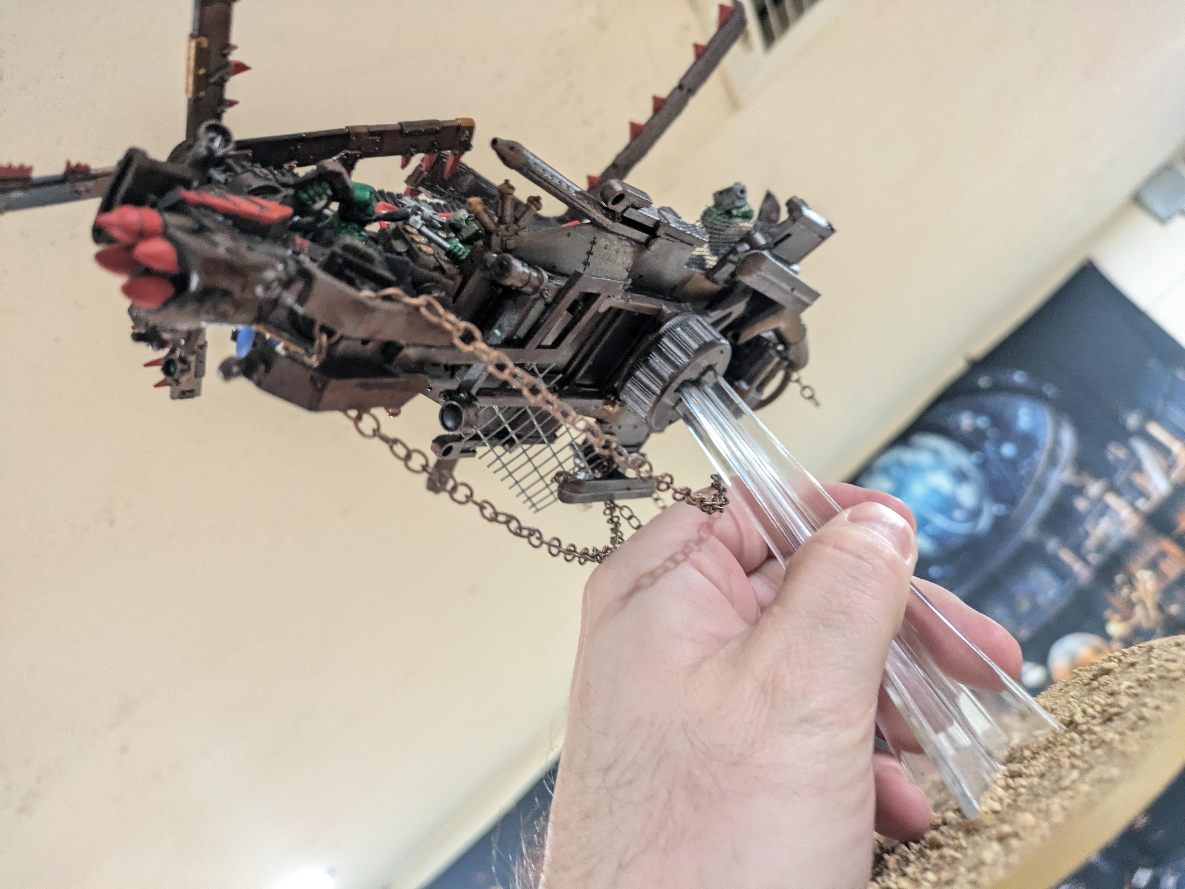 Chinork, Conversion, Converted Kopta, Helicopter, Kitbashed Warkopta, Kopta, Ork Helicopter, Ork Warkopta, War Kopta, War Kopta Conversion, Warkopta, Warkopta Conversion