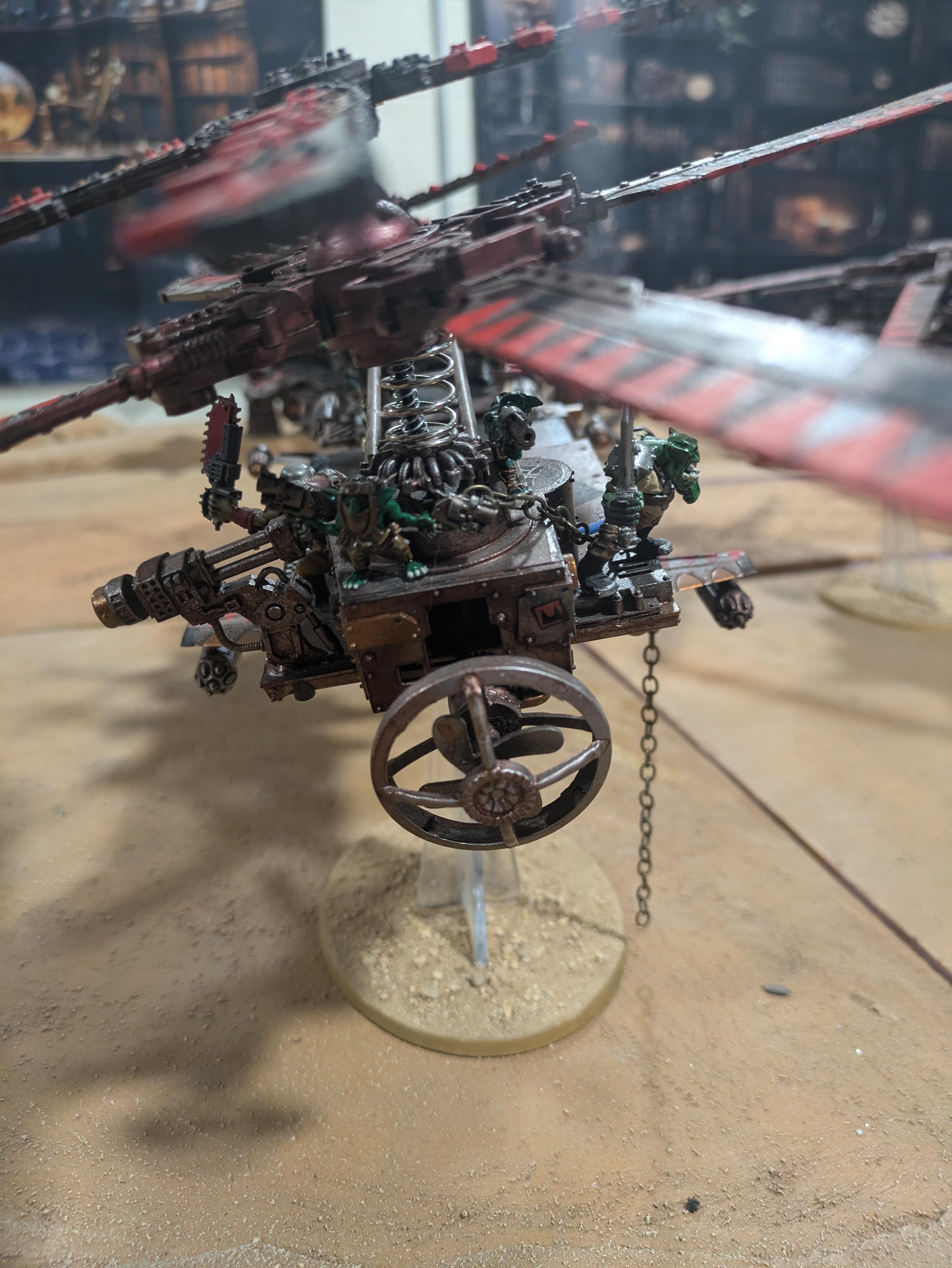 Chinork, Conversion, Converted Kopta, Helicopter, Kitbashed Warkopta, Kopta, Ork Helicopter, Ork Warkopta, War Kopta, War Kopta Conversion, Warkopta, Warkopta Conversion