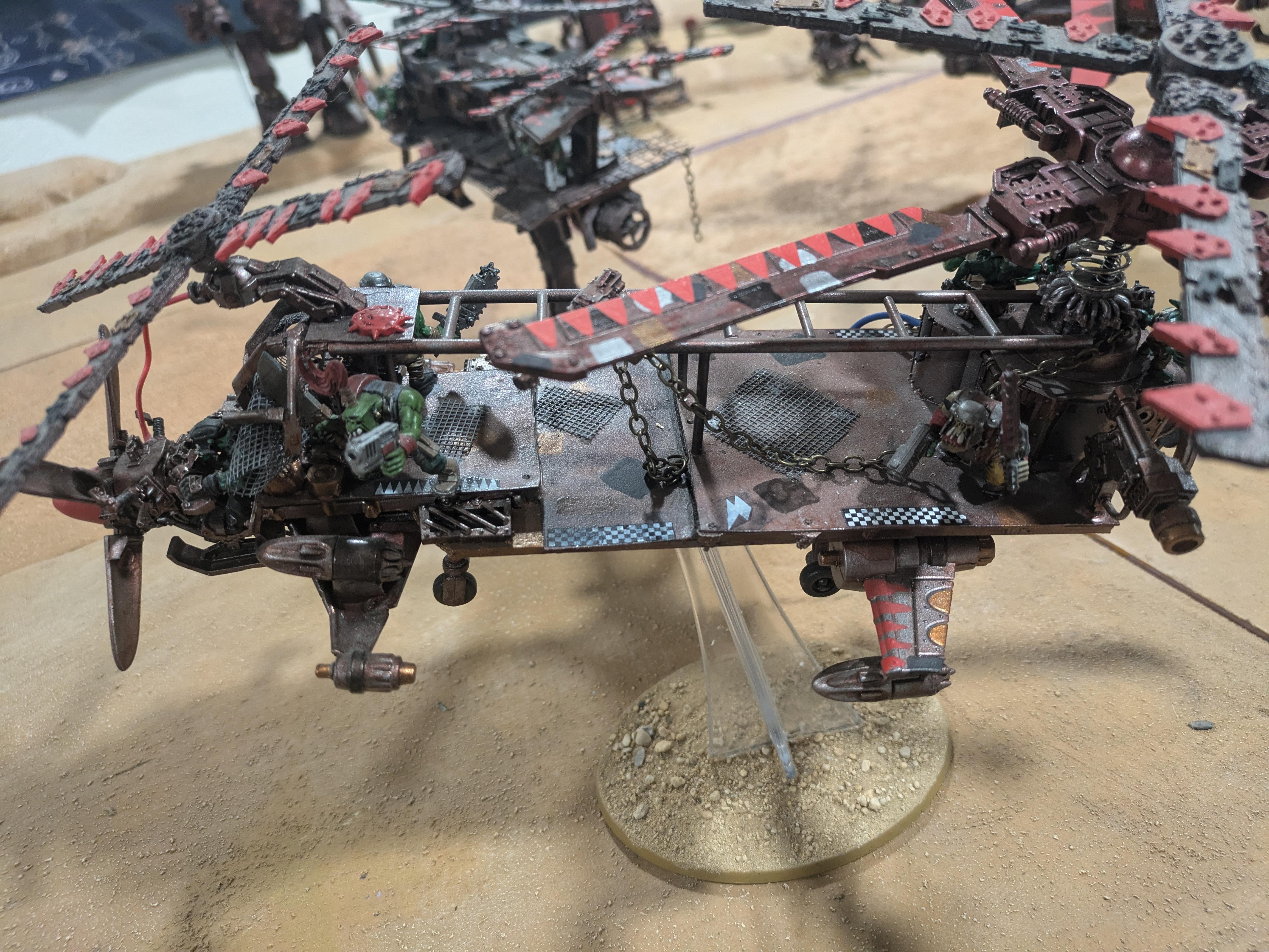Chinork, Conversion, Converted Kopta, Helicopter, Kitbashed Warkopta, Kopta, Ork Helicopter, Ork Warkopta, War Kopta, War Kopta Conversion, Warkopta, Warkopta Conversion