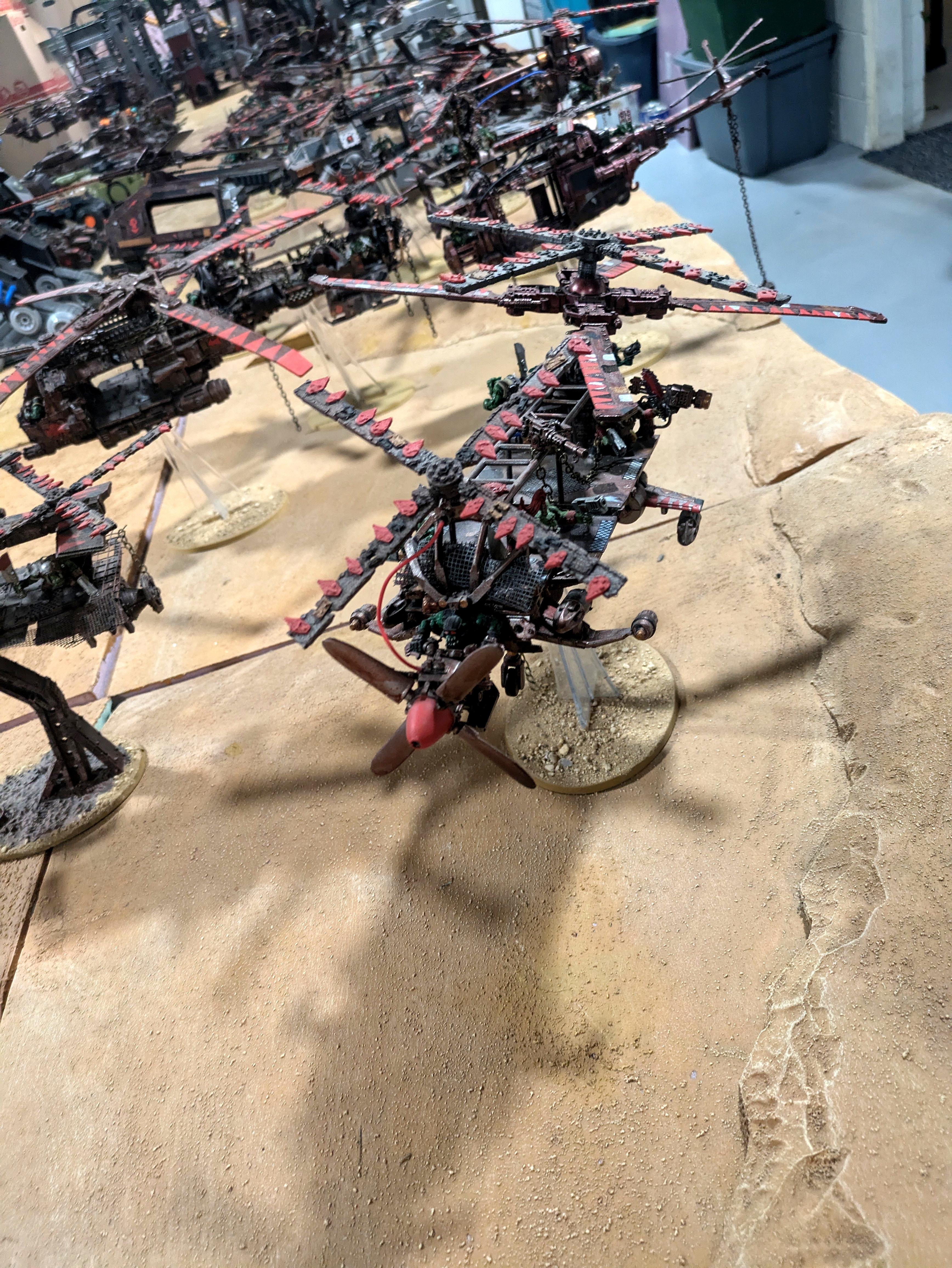 Chinork, Conversion, Converted Kopta, Helicopter, Kitbashed Warkopta, Kopta, Ork Helicopter, Ork Warkopta, War Kopta, War Kopta Conversion, Warkopta, Warkopta Conversion