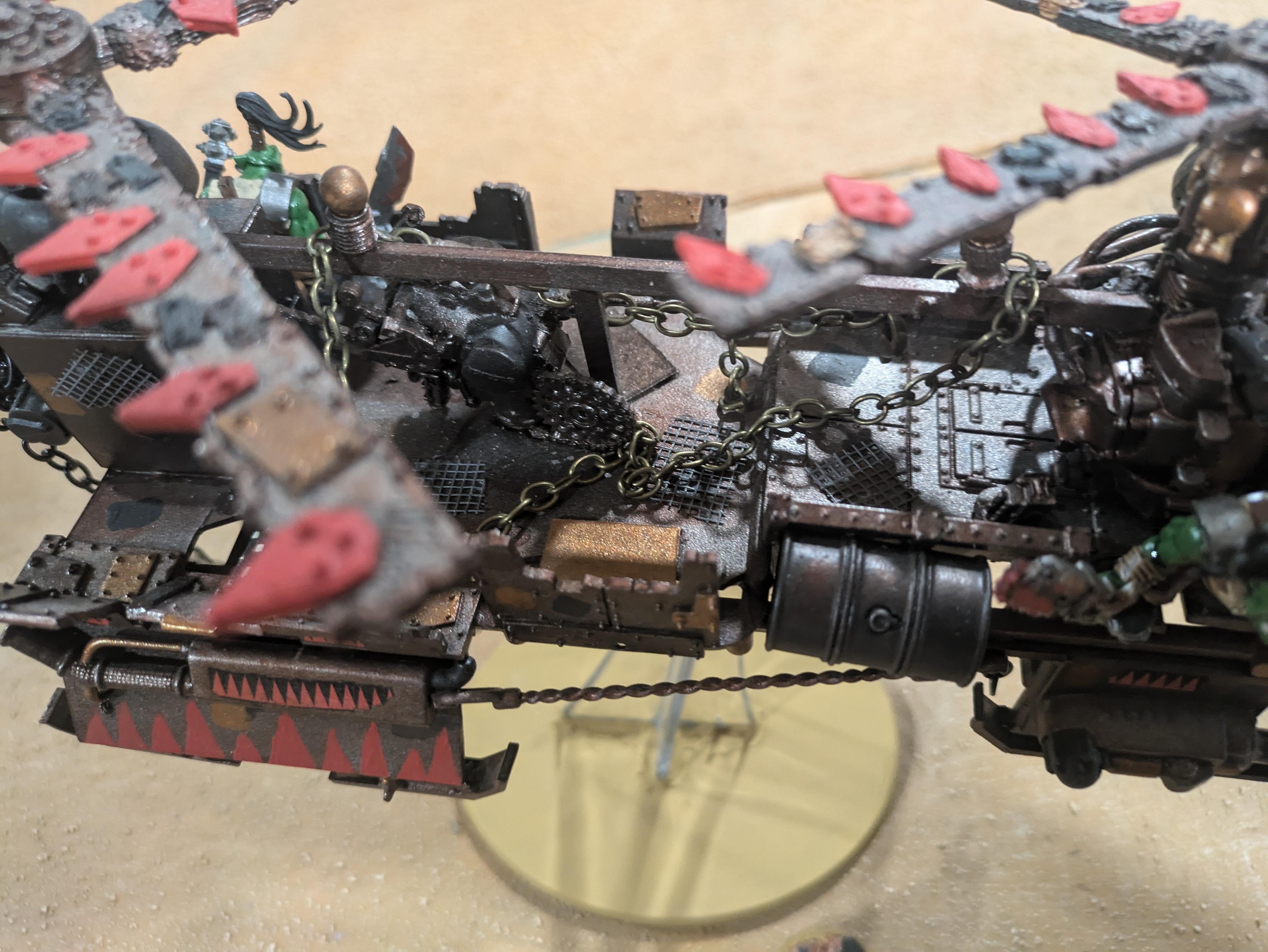 Chinork, Conversion, Converted Kopta, Helicopter, Kitbashed Warkopta, Kopta, Ork Helicopter, Ork Warkopta, War Kopta, War Kopta Conversion, Warkopta, Warkopta Conversion