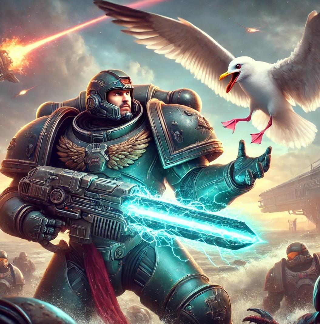 House Mine!, Imperial Knights, Mechanicus, Seagull, Space Marines, Warhammer 40,000