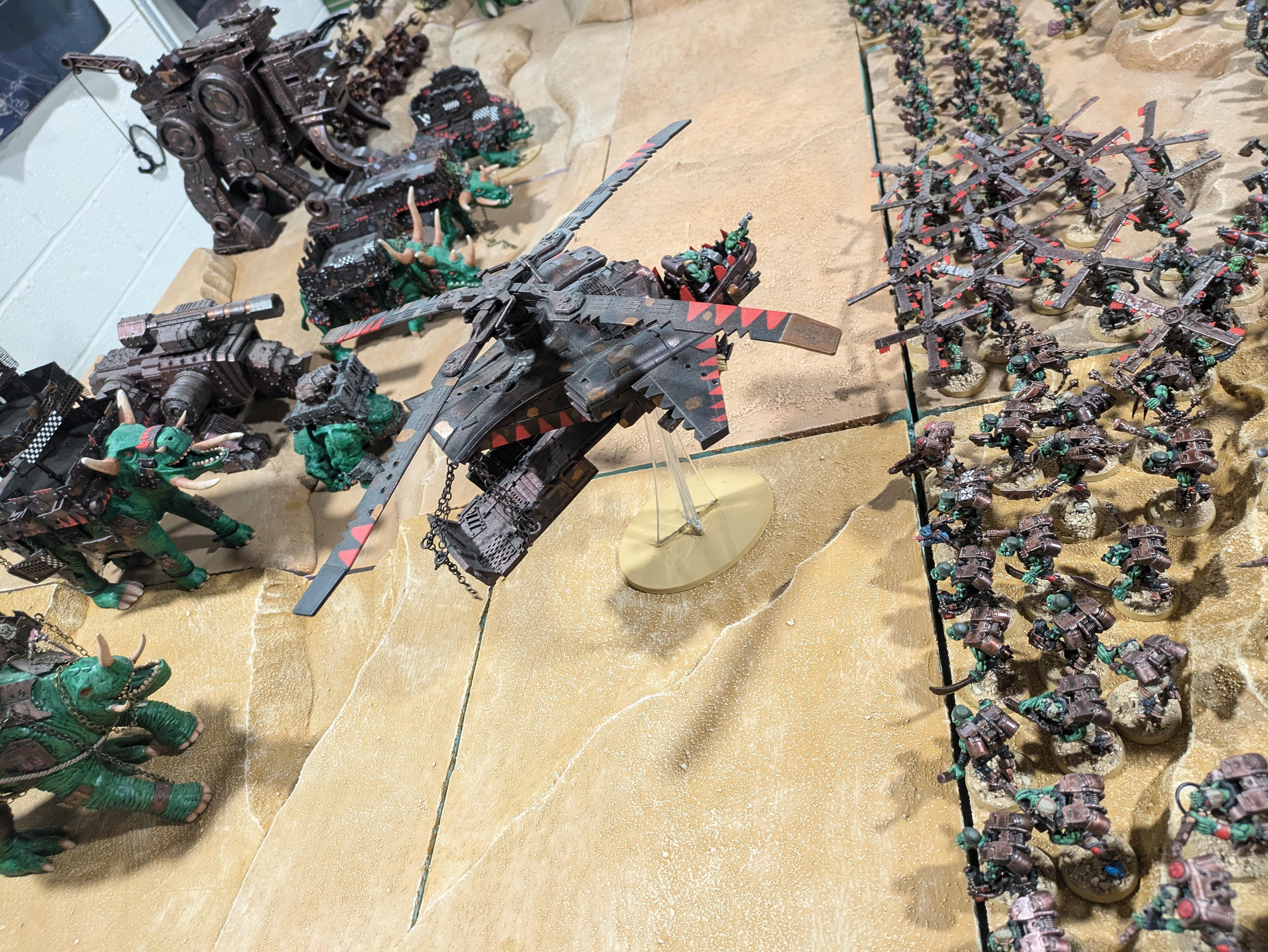 Chinork, Conversion, Converted Kopta, Helicopter, Kitbashed Warkopta, Kopta, Ork Helicopter, Ork Warkopta, War Kopta, War Kopta Conversion, Warkopta, Warkopta Conversion