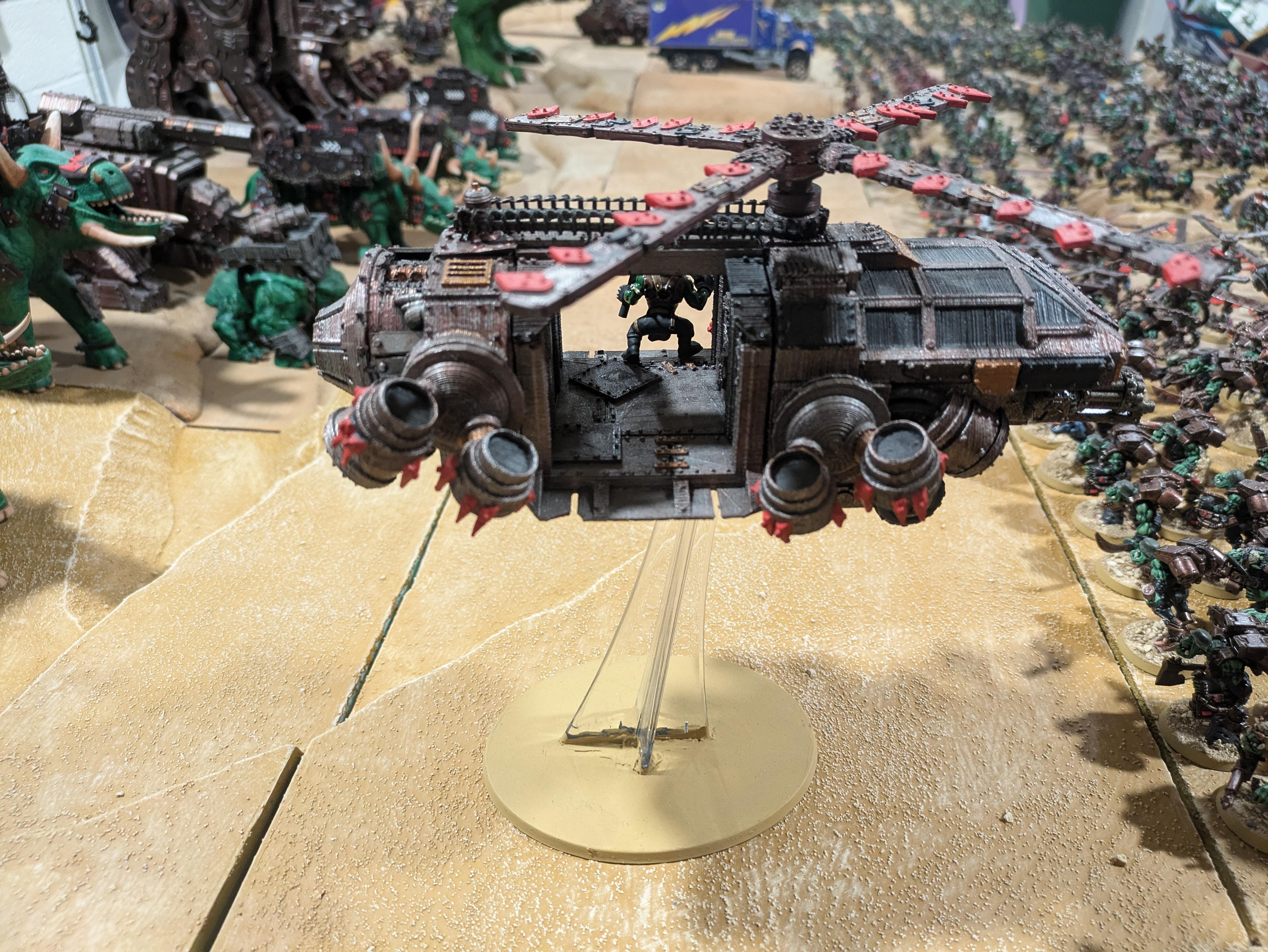 Chinork, Conversion, Converted Kopta, Helicopter, Kitbashed Warkopta, Kopta, Ork Helicopter, Ork Warkopta, War Kopta, War Kopta Conversion, Warkopta, Warkopta Conversion