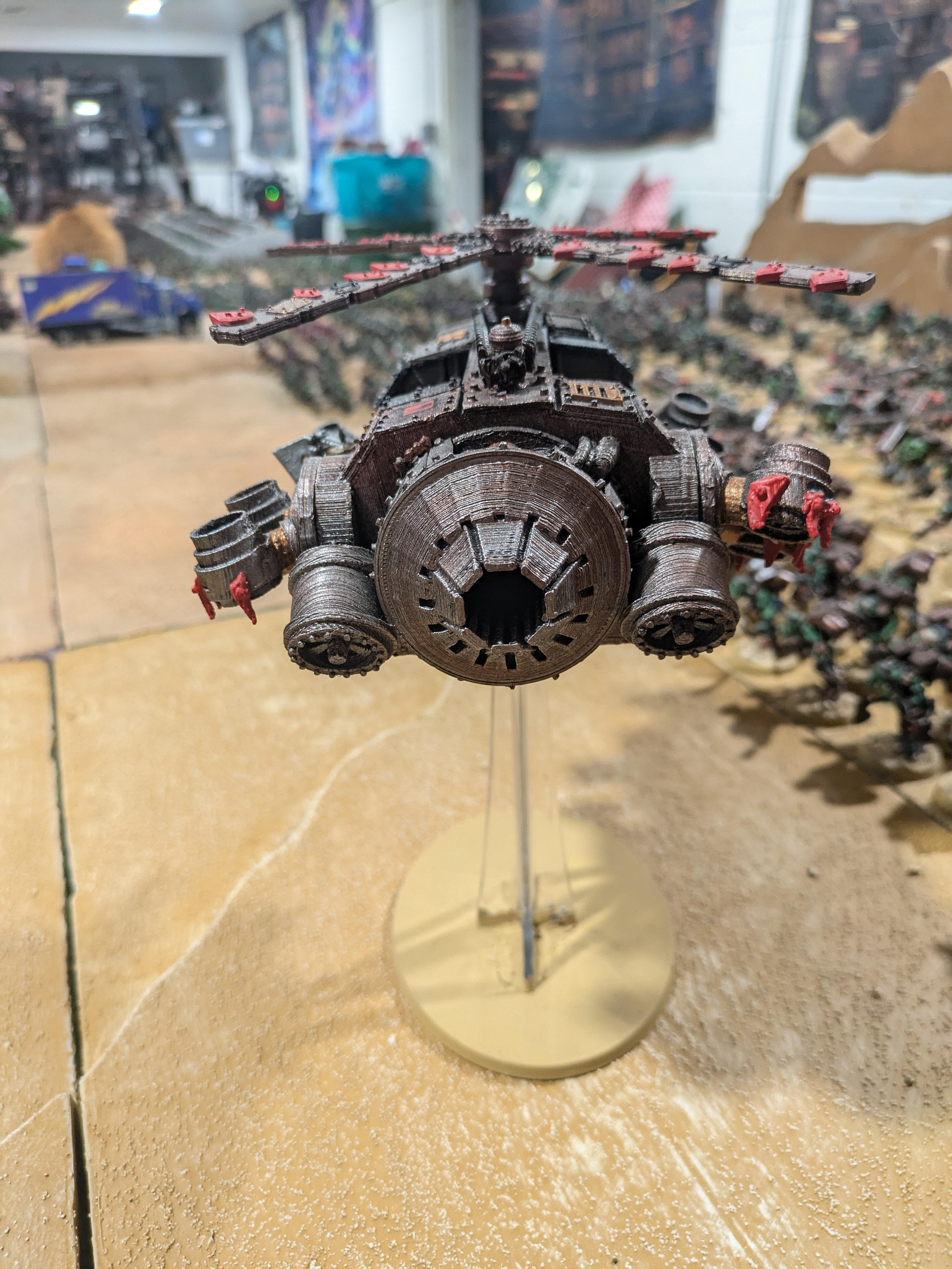 Chinork, Conversion, Converted Kopta, Helicopter, Kitbashed Warkopta, Kopta, Ork Helicopter, Ork Warkopta, War Kopta, War Kopta Conversion, Warkopta, Warkopta Conversion
