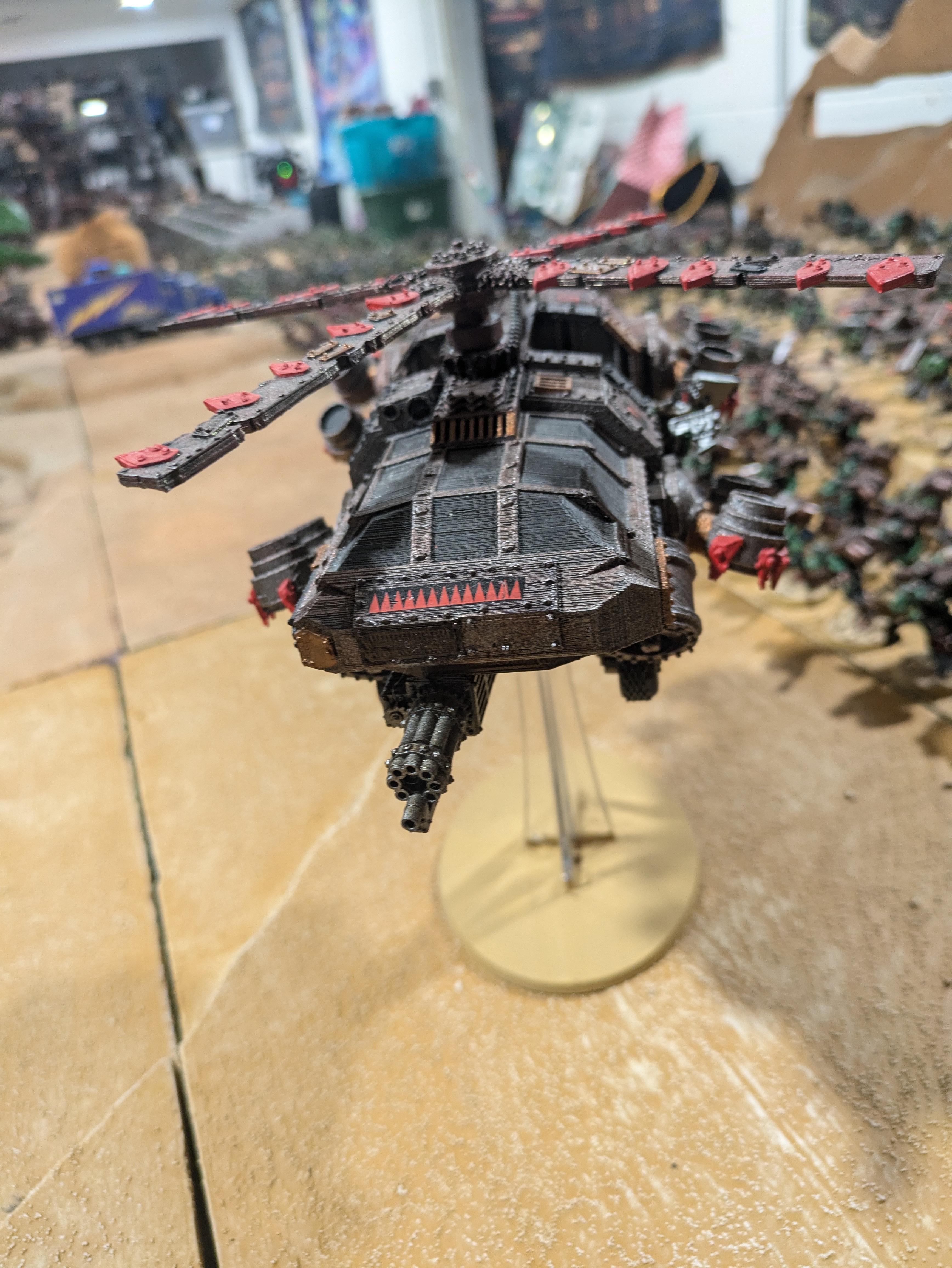 Chinork, Conversion, Converted Kopta, Helicopter, Kitbashed Warkopta, Kopta, Ork Helicopter, Ork Warkopta, War Kopta, War Kopta Conversion, Warkopta, Warkopta Conversion