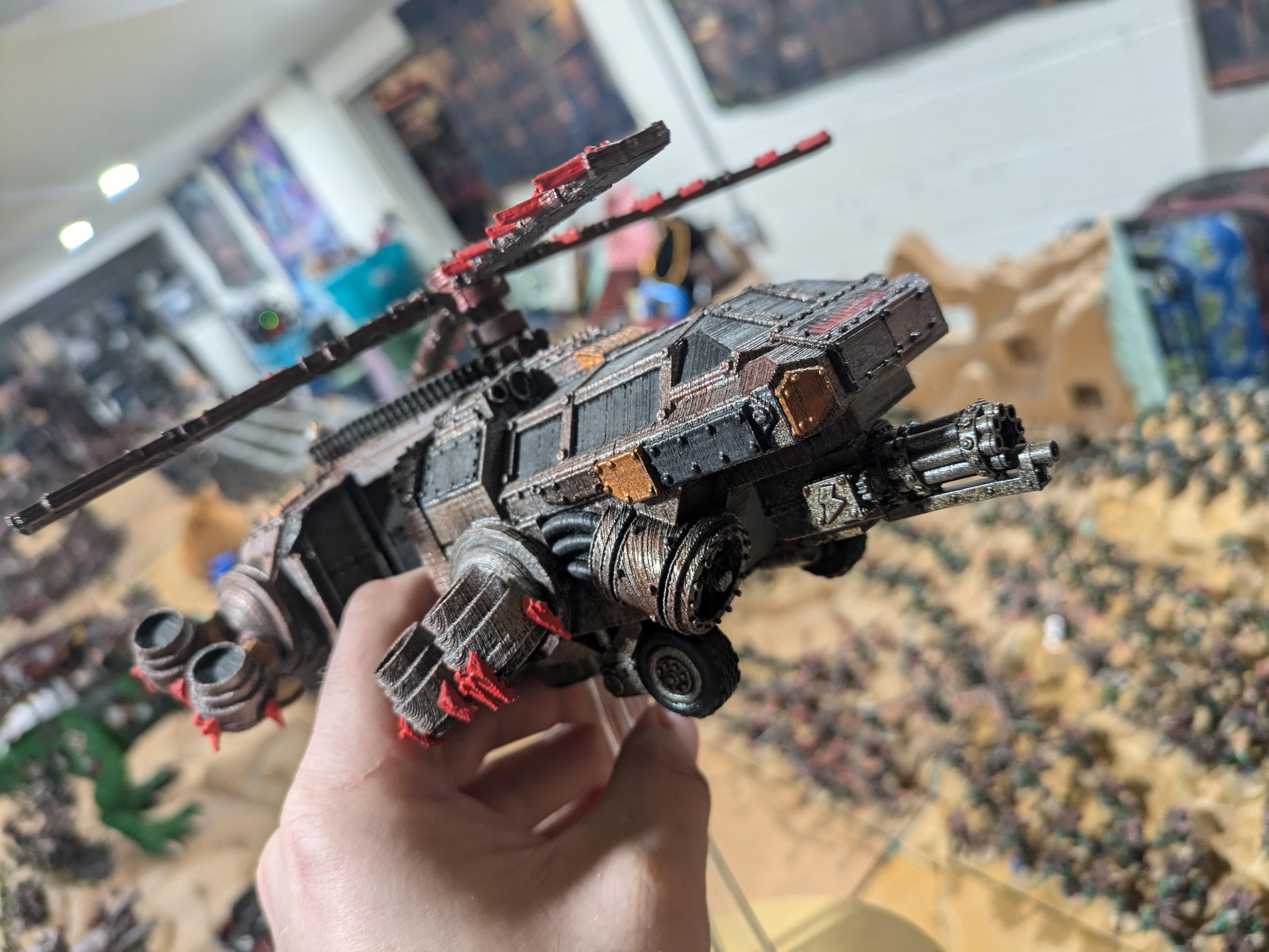 Chinork, Conversion, Converted Kopta, Helicopter, Kitbashed Warkopta, Kopta, Ork Helicopter, Ork Warkopta, War Kopta, War Kopta Conversion, Warkopta, Warkopta Conversion