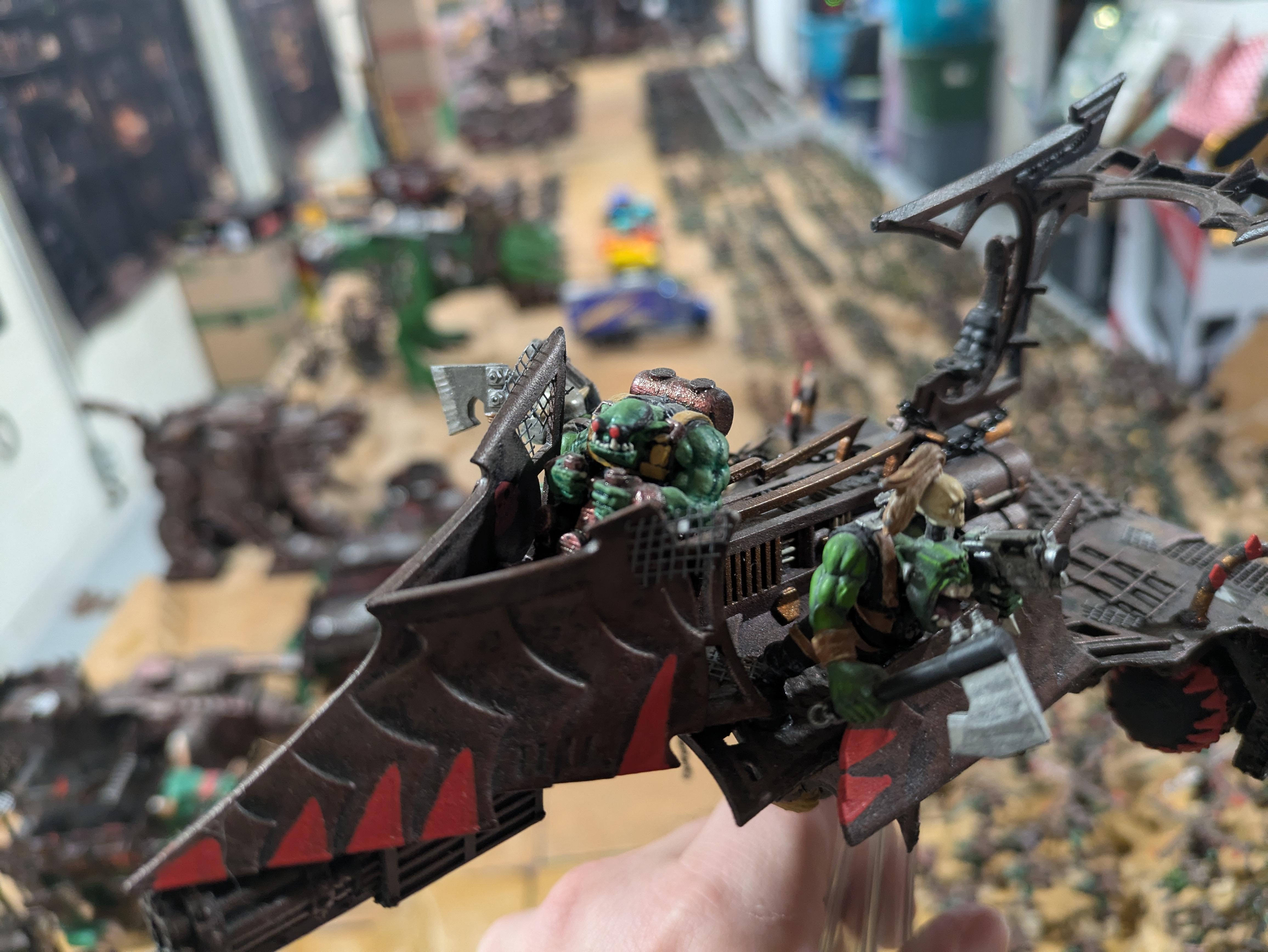 Chinork, Conversion, Converted Kopta, Helicopter, Kitbashed Warkopta, Kopta, Ork Helicopter, Ork Warkopta, War Kopta, War Kopta Conversion, Warkopta, Warkopta Conversion