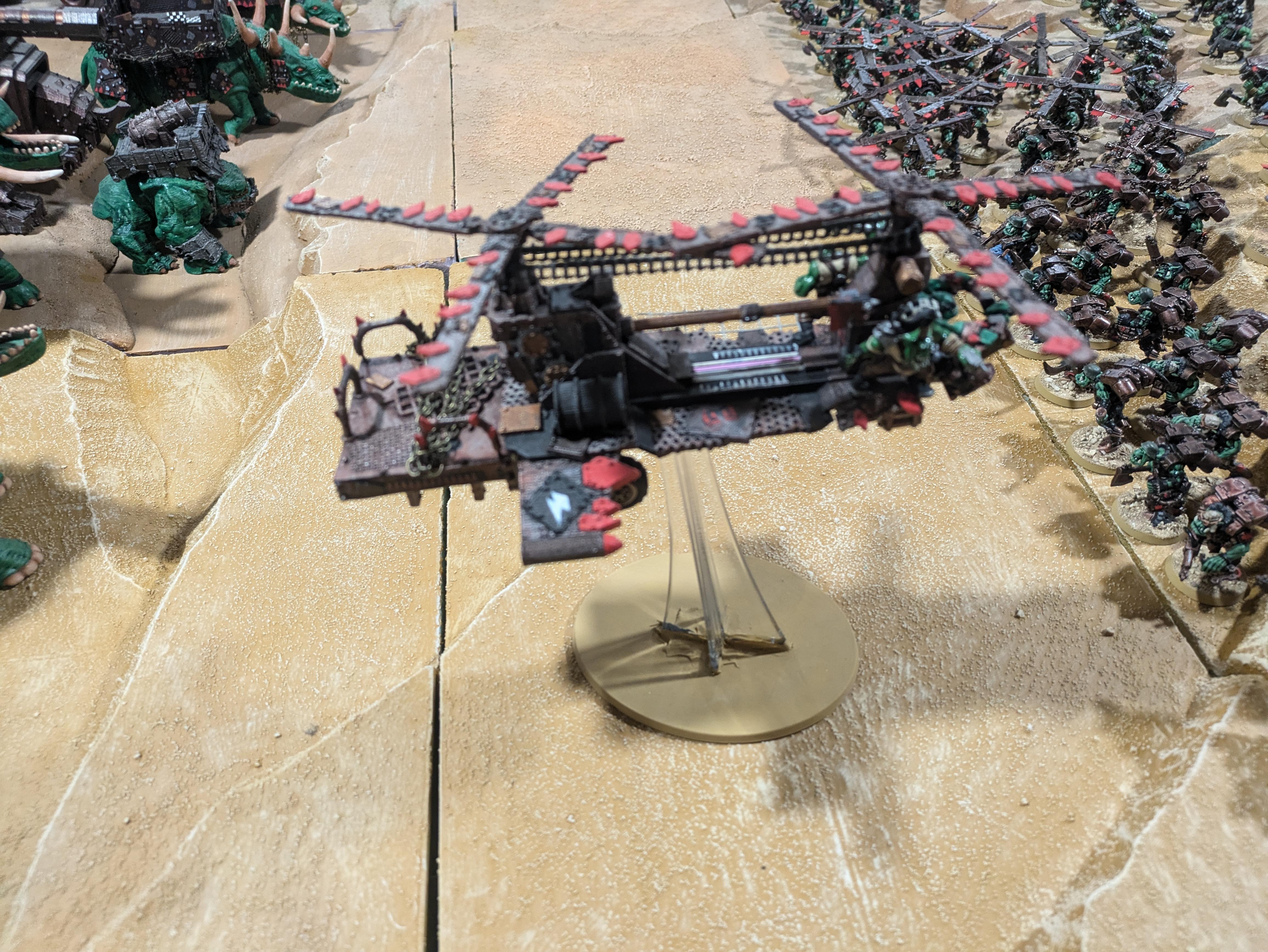 Chinork, Conversion, Converted Kopta, Helicopter, Kitbashed Warkopta, Kopta, Ork Helicopter, Ork Warkopta, War Kopta, War Kopta Conversion, Warkopta, Warkopta Conversion