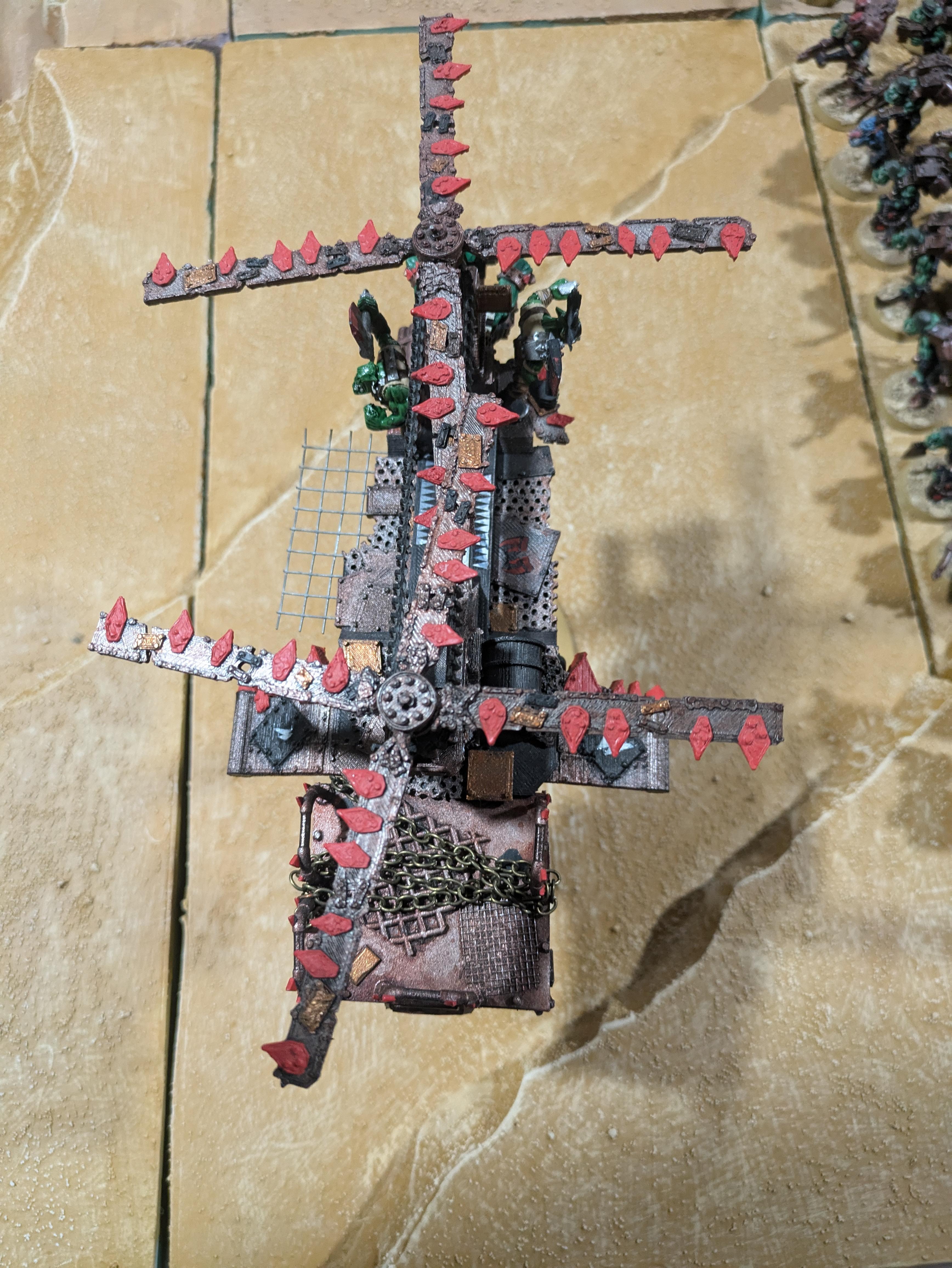 Chinork, Conversion, Converted Kopta, Helicopter, Kitbashed Warkopta, Kopta, Ork Helicopter, Ork Warkopta, War Kopta, War Kopta Conversion, Warkopta, Warkopta Conversion