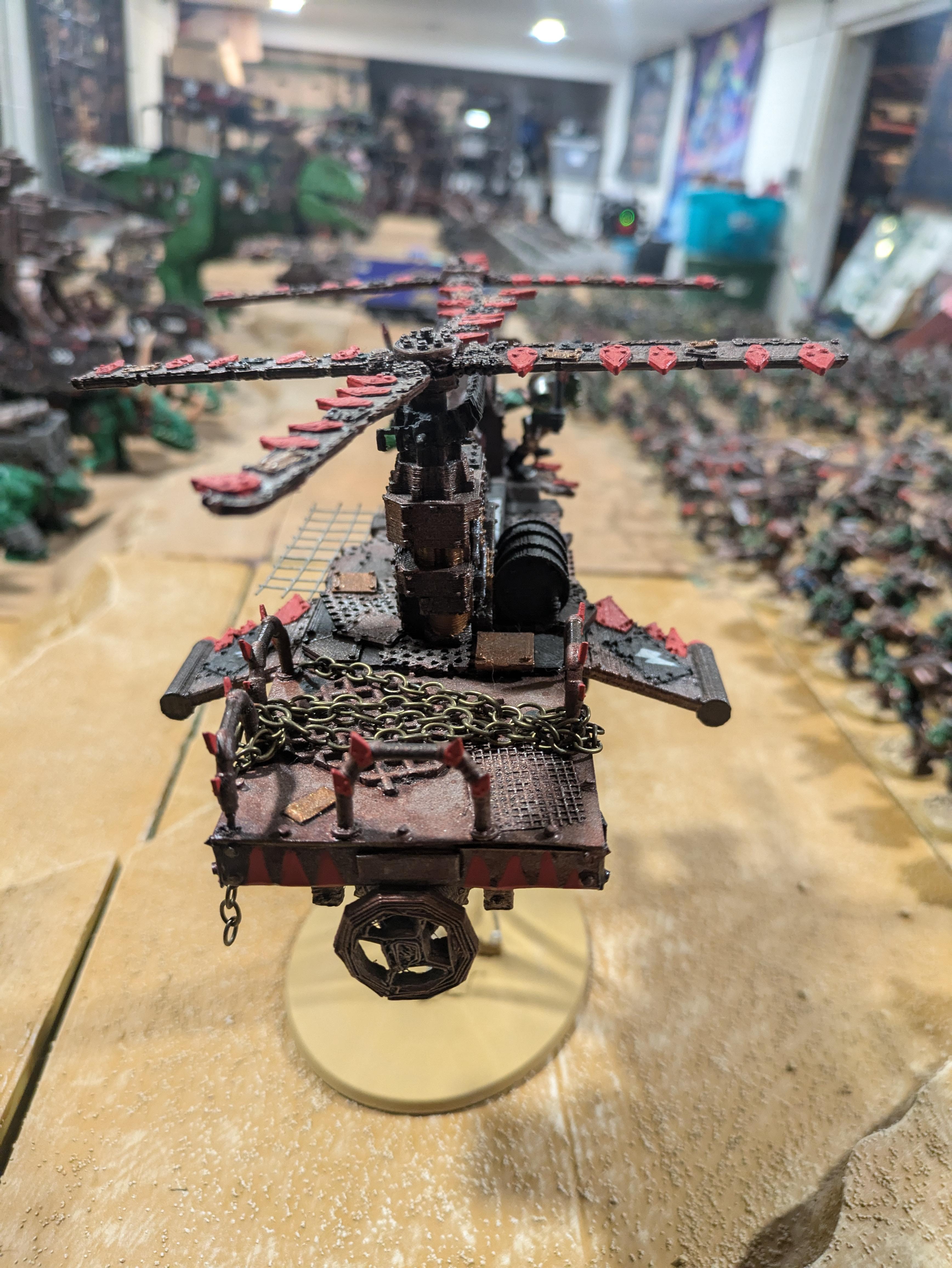 Chinork, Conversion, Converted Kopta, Helicopter, Kitbashed Warkopta, Kopta, Ork Helicopter, Ork Warkopta, War Kopta, War Kopta Conversion, Warkopta, Warkopta Conversion