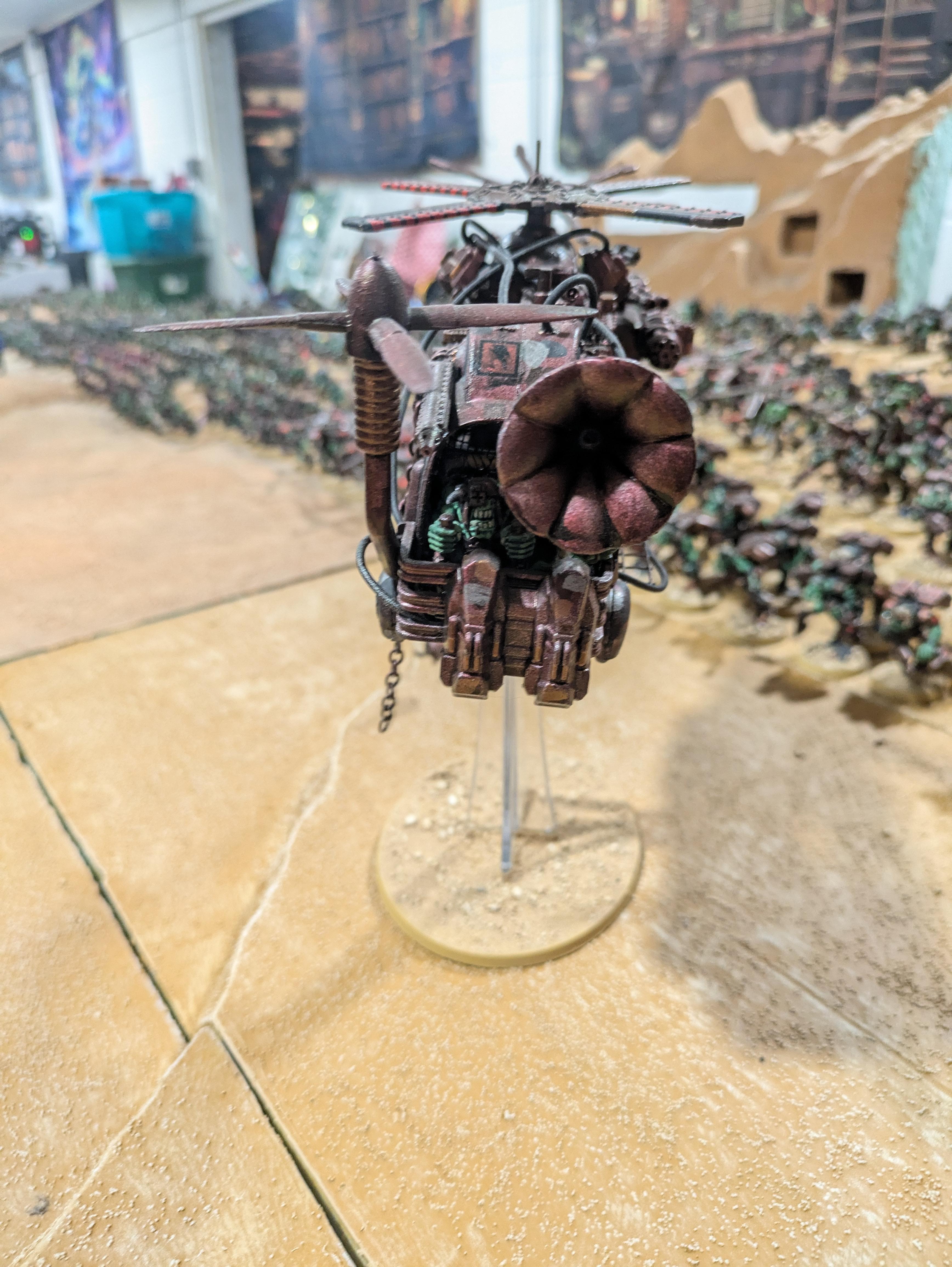 Chinork, Conversion, Converted Kopta, Helicopter, Kitbashed Warkopta, Kopta, Ork Helicopter, Ork Warkopta, War Kopta, War Kopta Conversion, Warkopta, Warkopta Conversion