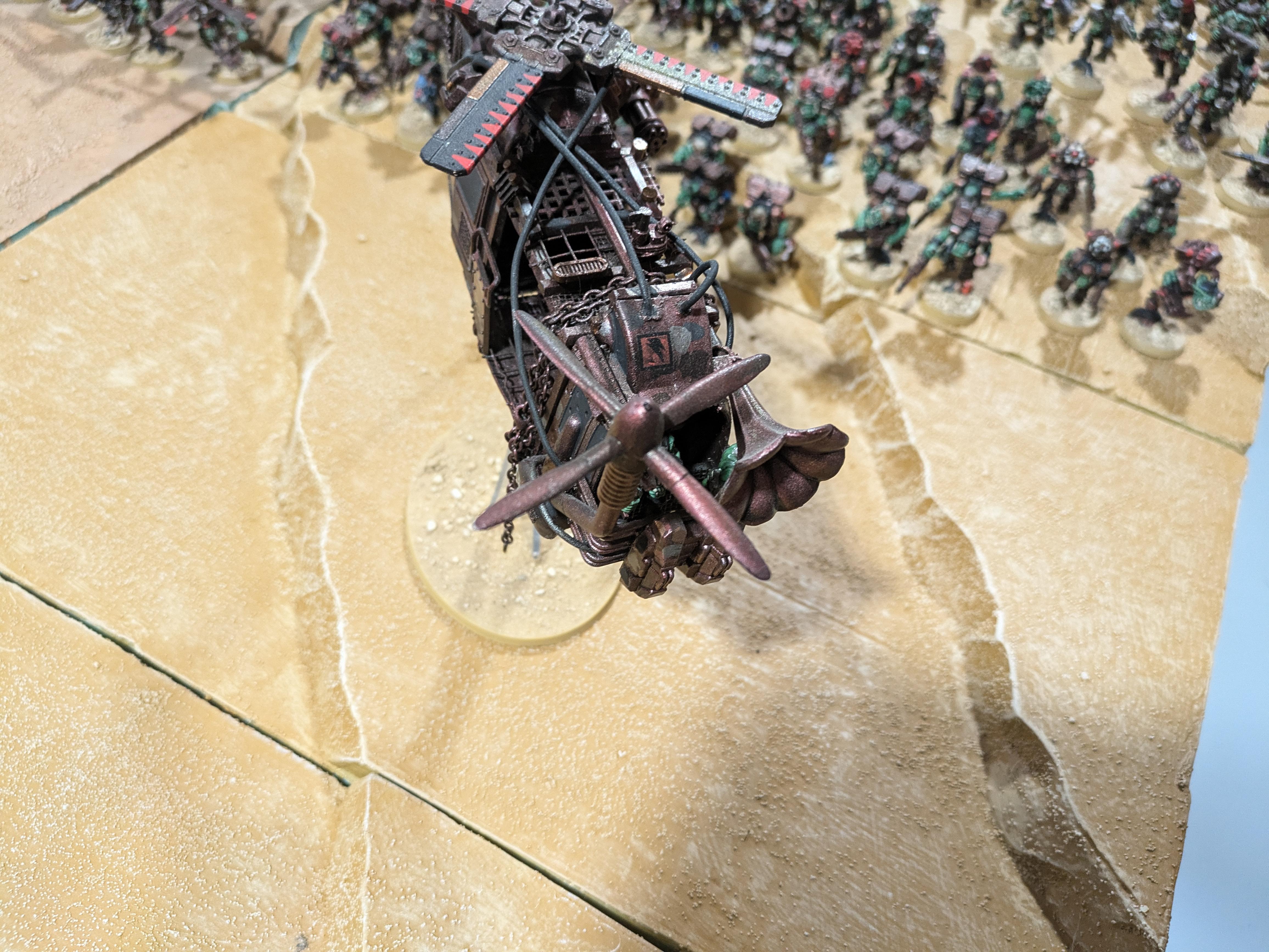 Chinork, Conversion, Converted Kopta, Helicopter, Kitbashed Warkopta, Kopta, Ork Helicopter, Ork Warkopta, War Kopta, War Kopta Conversion, Warkopta, Warkopta Conversion