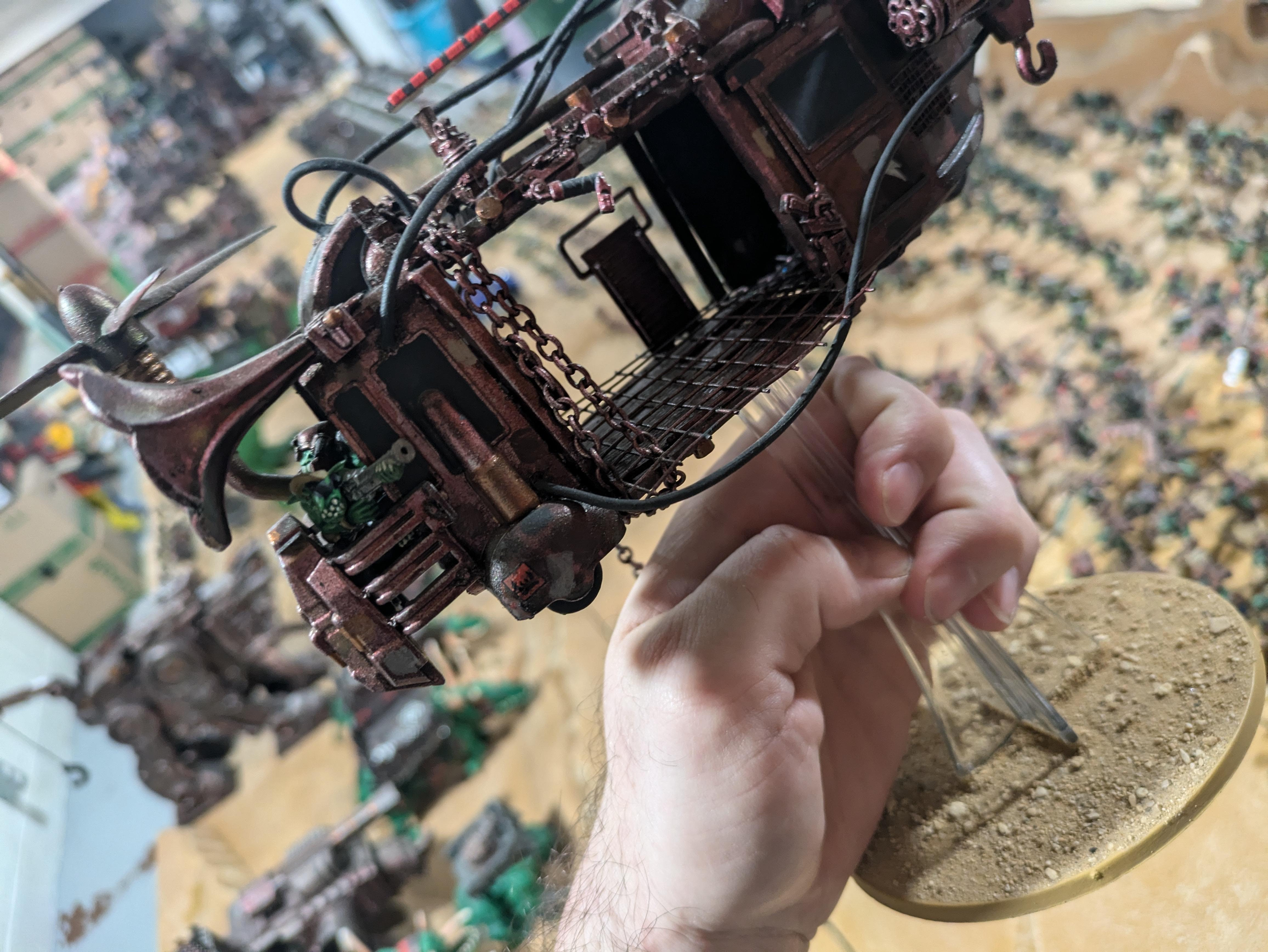 Chinork, Conversion, Converted Kopta, Helicopter, Kitbashed Warkopta, Kopta, Ork Helicopter, Ork Warkopta, War Kopta, War Kopta Conversion, Warkopta, Warkopta Conversion