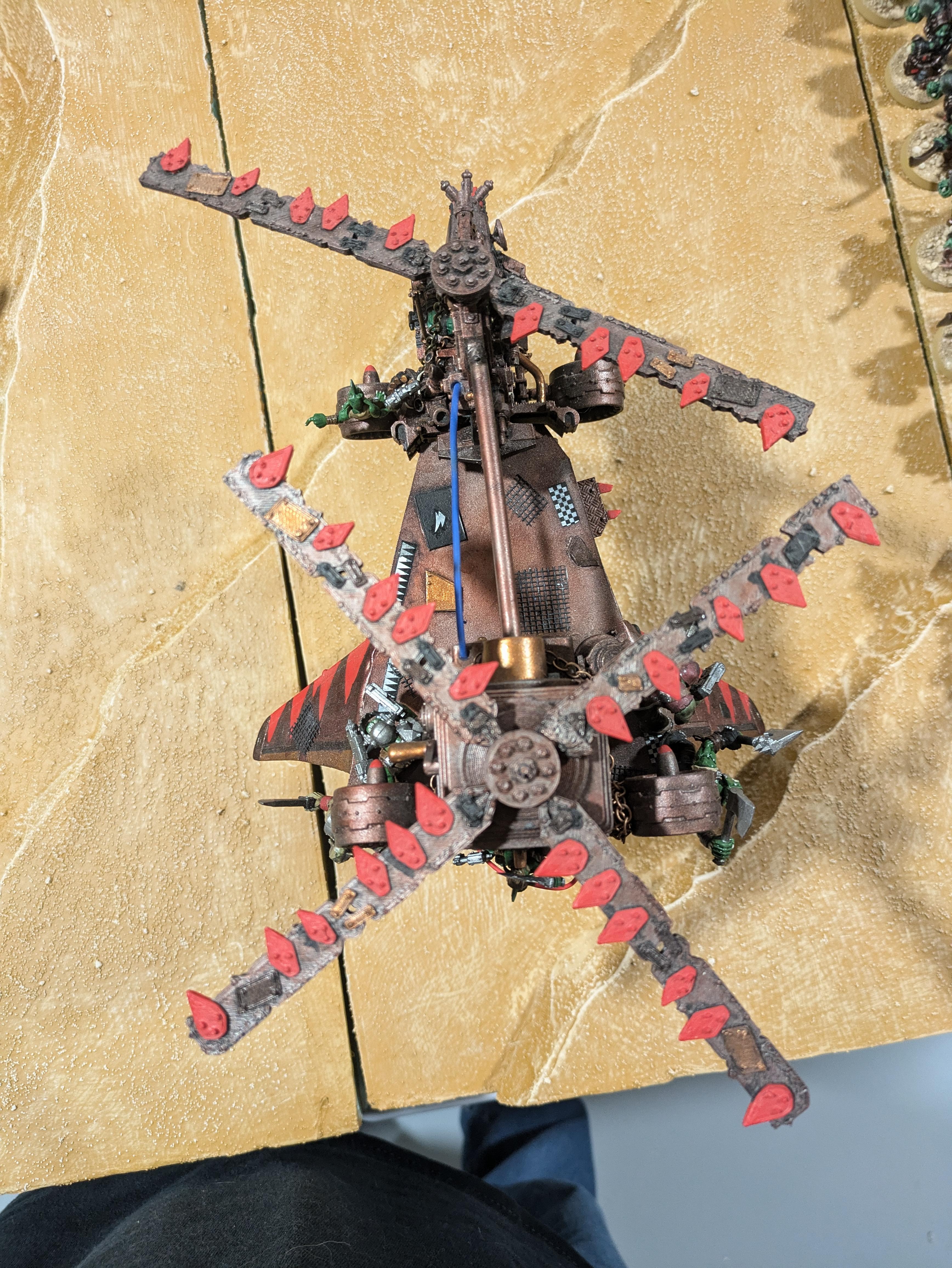 Chinork, Conversion, Converted Kopta, Helicopter, Kitbashed Warkopta, Kopta, Ork Helicopter, Ork Warkopta, War Kopta, War Kopta Conversion, Warkopta, Warkopta Conversion