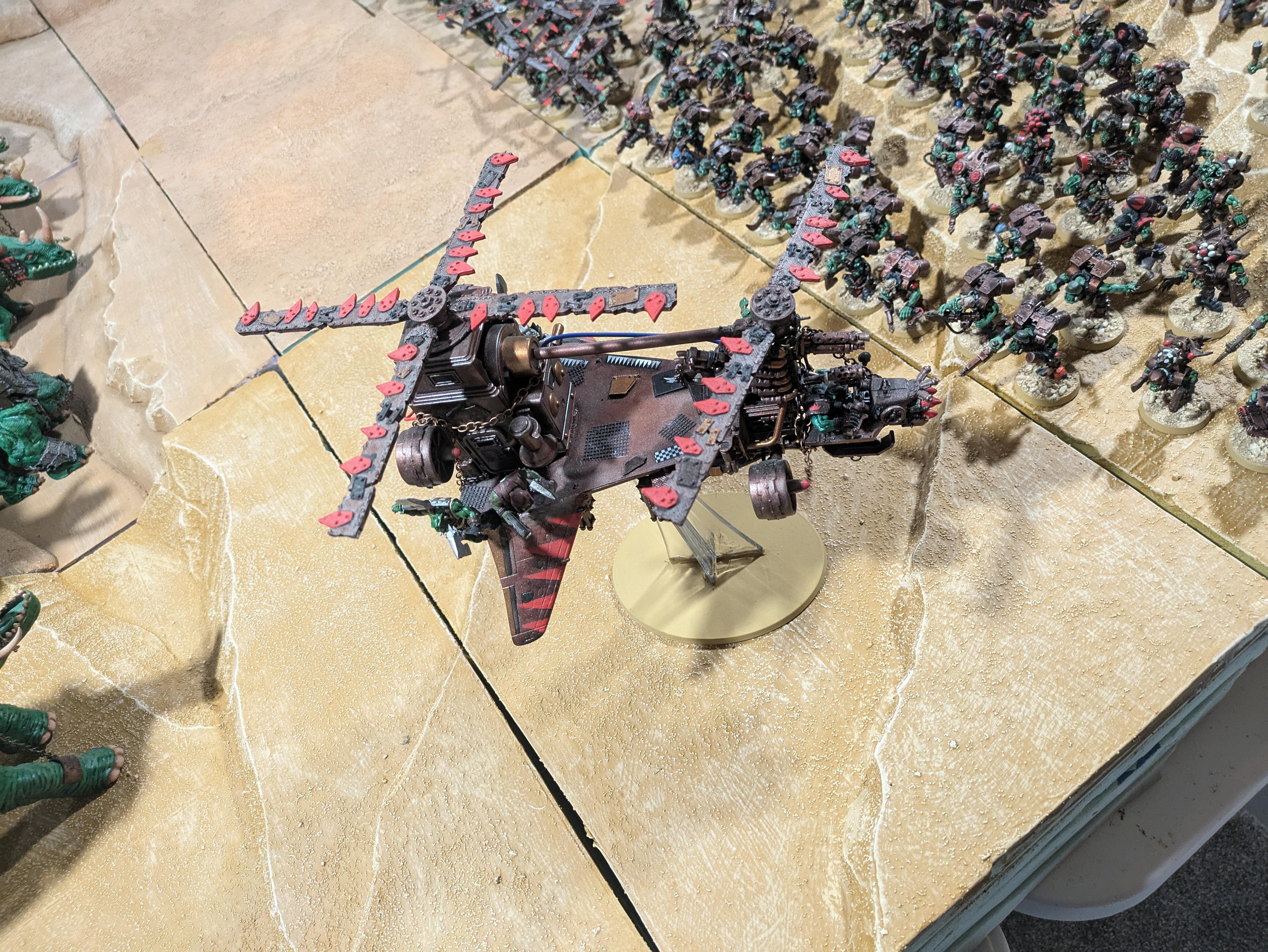 Chinork, Conversion, Converted Kopta, Helicopter, Kitbashed Warkopta, Kopta, Ork Helicopter, Ork Warkopta, War Kopta, War Kopta Conversion, Warkopta, Warkopta Conversion