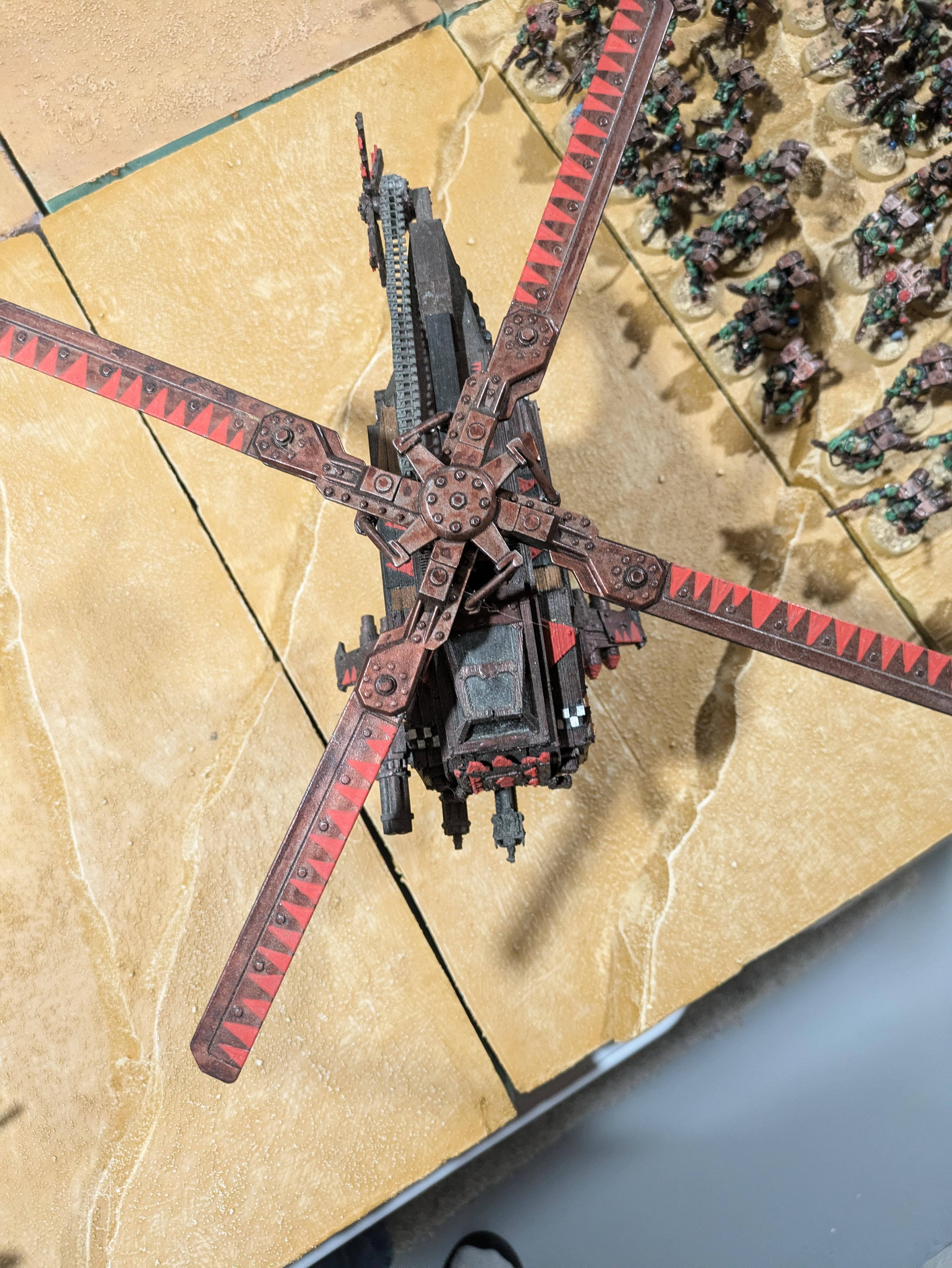 Chinork, Conversion, Converted Kopta, Helicopter, Kitbashed Warkopta, Kopta, Ork Helicopter, Ork Warkopta, War Kopta, War Kopta Conversion, Warkopta, Warkopta Conversion