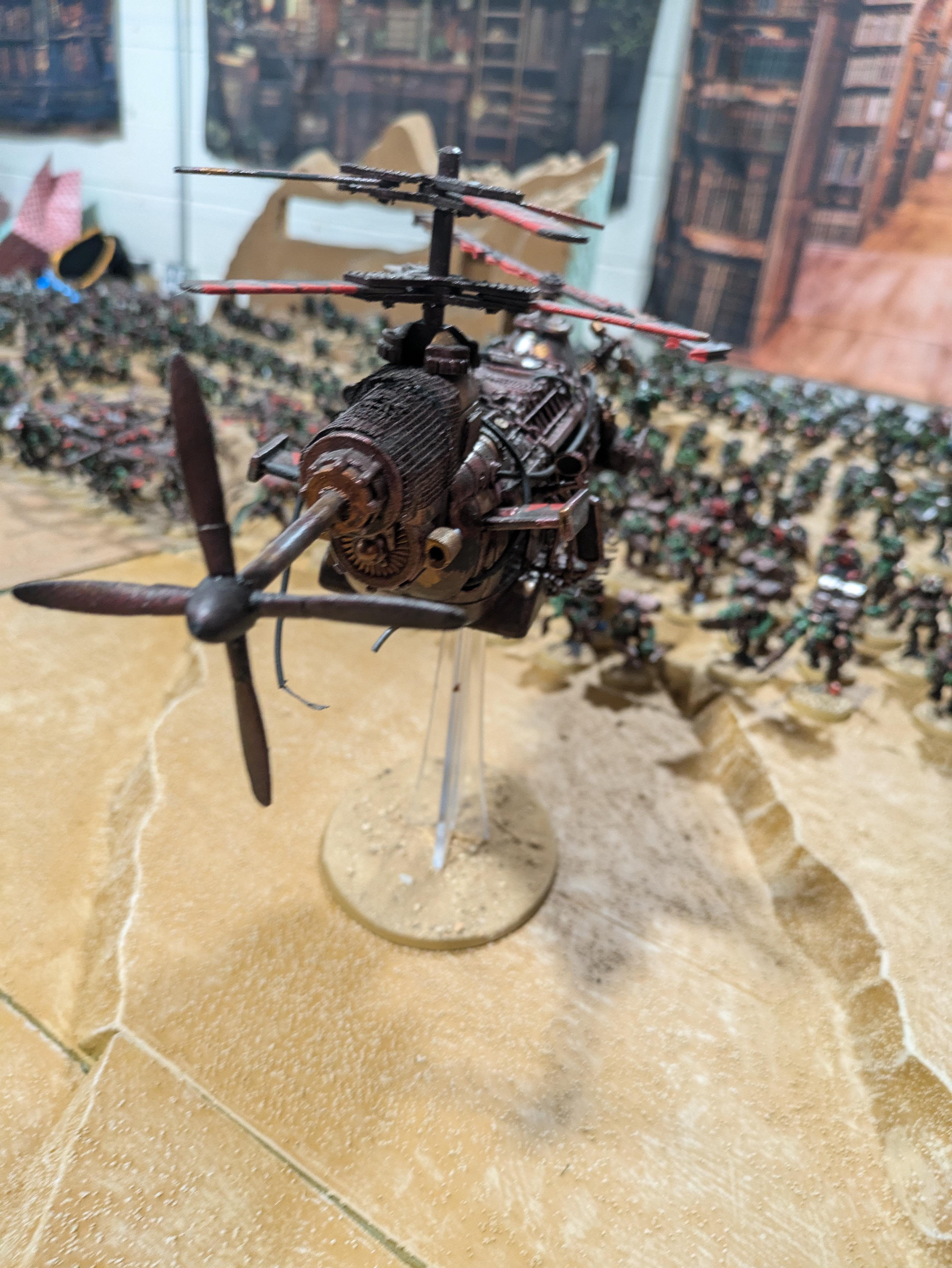 Chinork, Conversion, Converted Kopta, Helicopter, Kitbashed Warkopta, Kopta, Ork Helicopter, Ork Warkopta, War Kopta, War Kopta Conversion, Warkopta, Warkopta Conversion