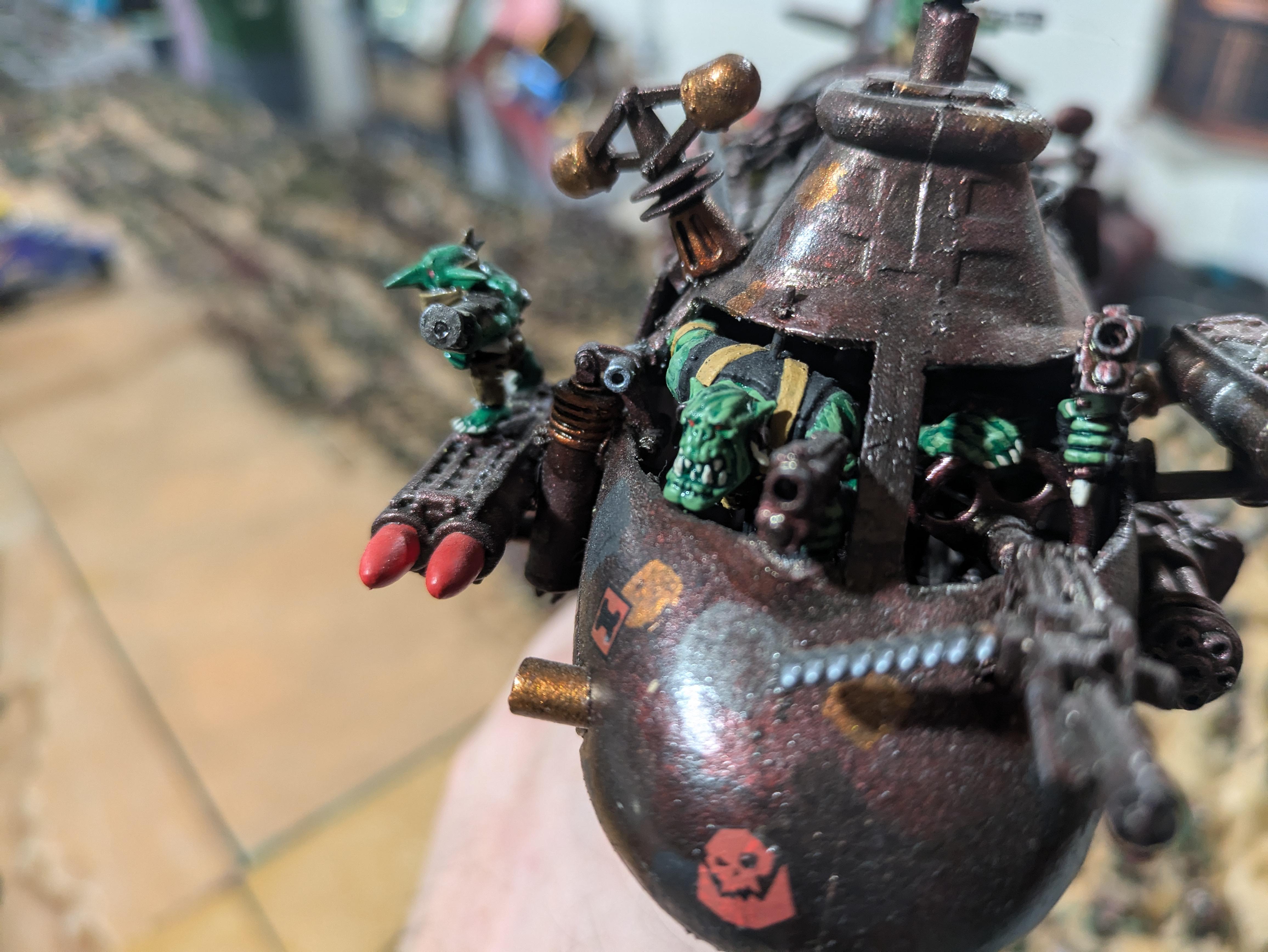 Chinork, Conversion, Converted Kopta, Helicopter, Kitbashed Warkopta, Kopta, Ork Helicopter, Ork Warkopta, War Kopta, War Kopta Conversion, Warkopta, Warkopta Conversion