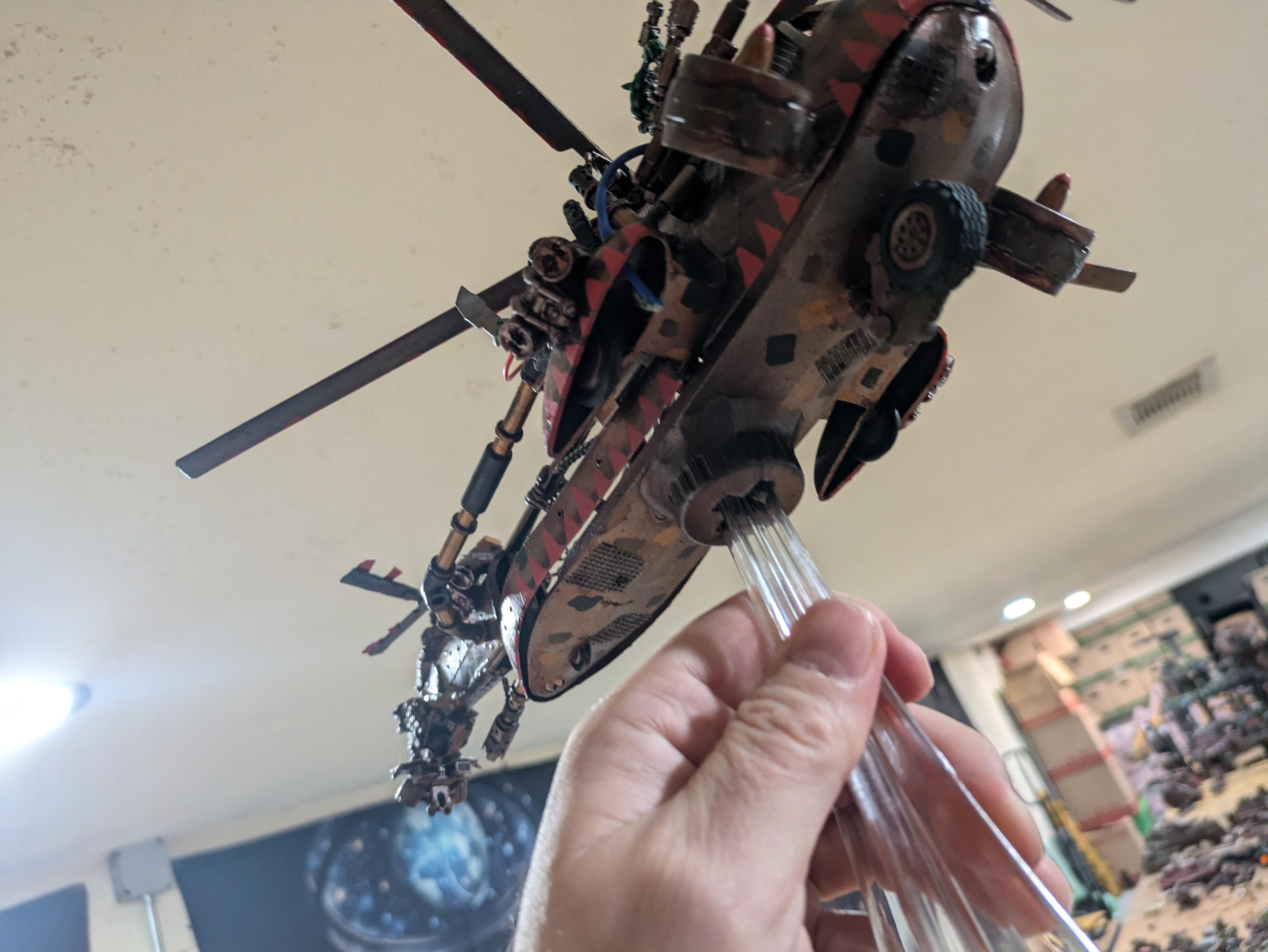 Chinork, Conversion, Converted Kopta, Helicopter, Kitbashed Warkopta, Kopta, Ork Helicopter, Ork Warkopta, War Kopta, War Kopta Conversion, Warkopta, Warkopta Conversion