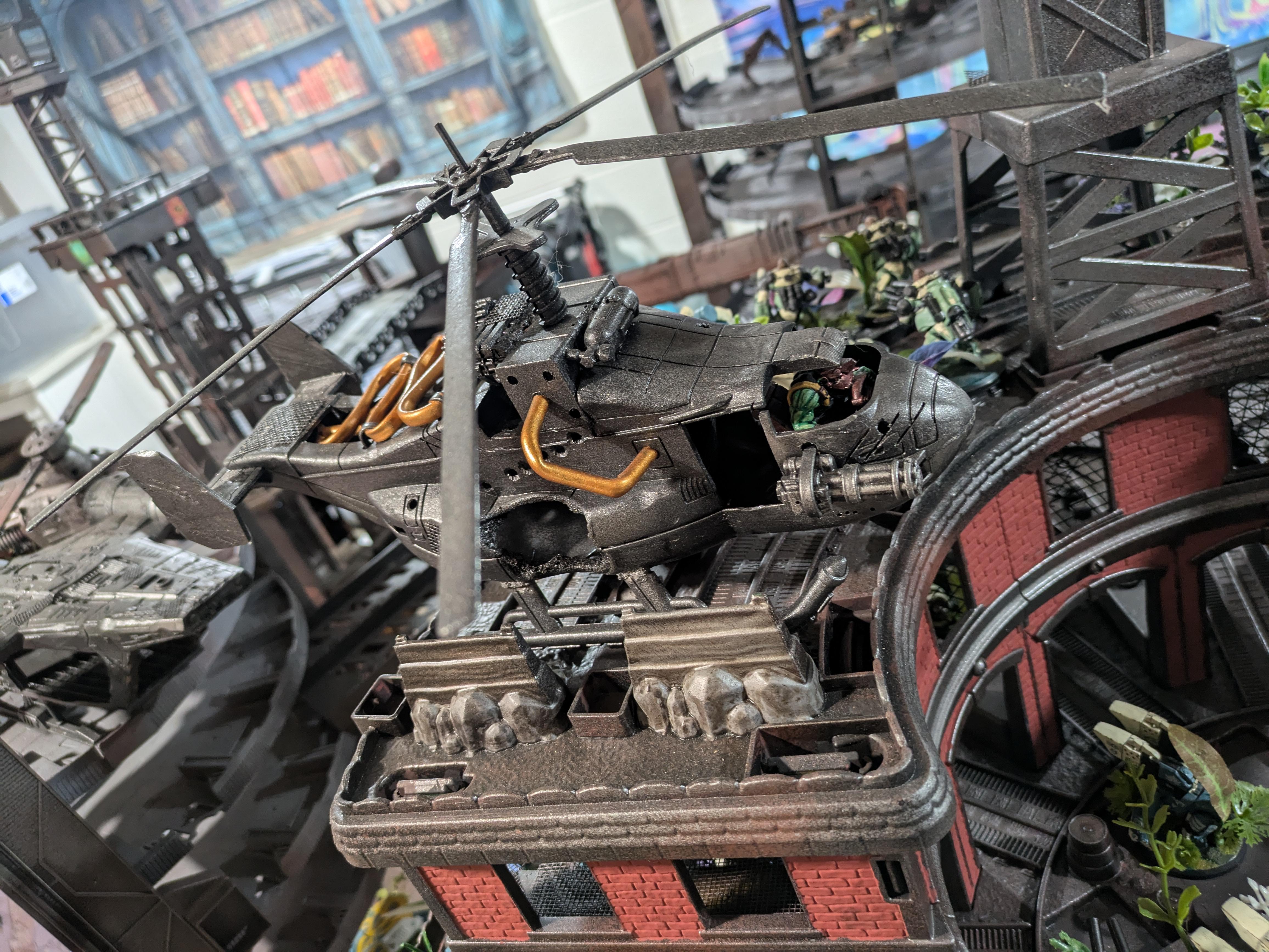 Chinork, Conversion, Converted Kopta, Helicopter, Kitbashed Warkopta, Kopta, Ork Helicopter, Ork Warkopta, War Kopta, War Kopta Conversion, Warkopta, Warkopta Conversion