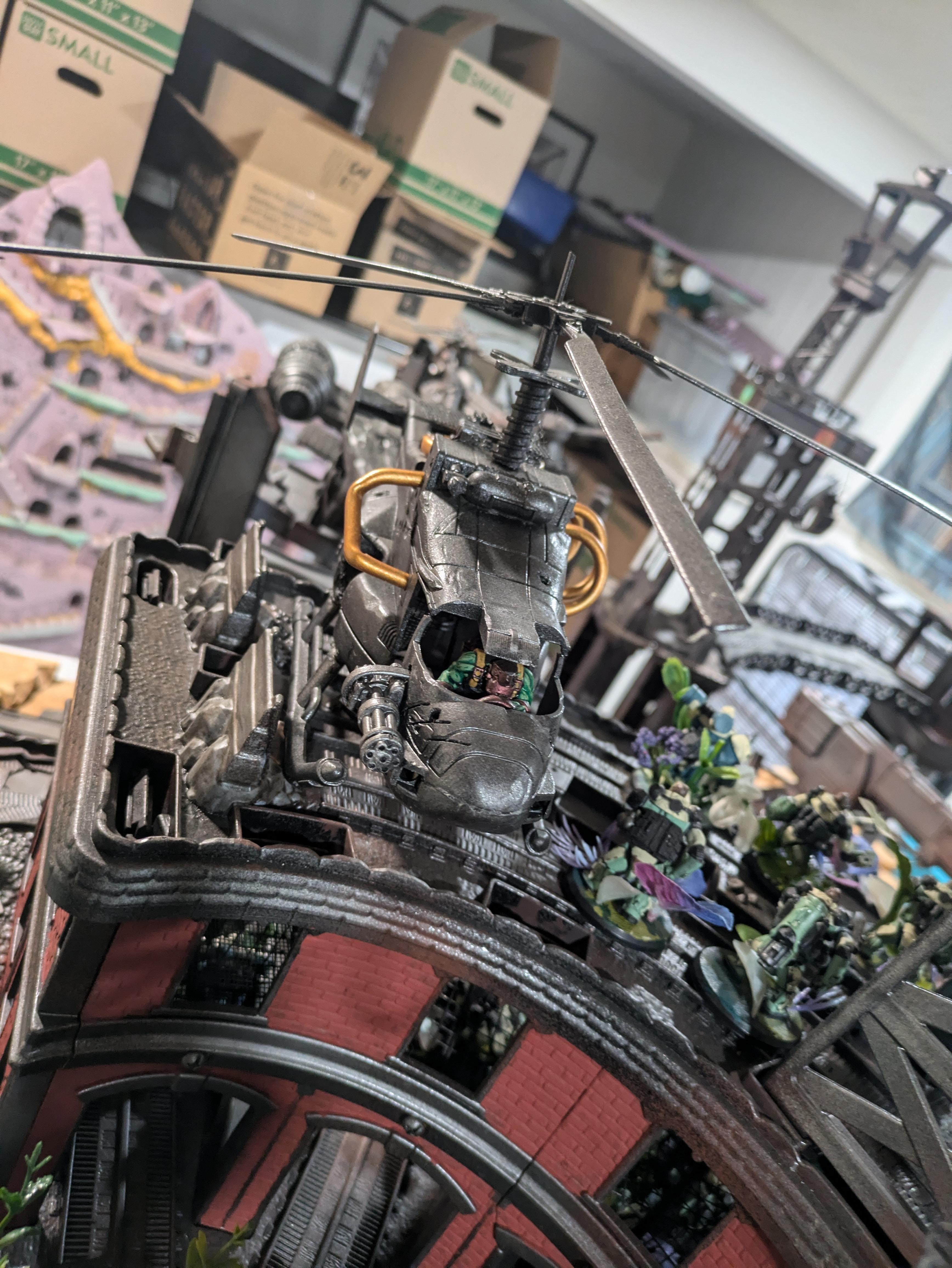 Chinork, Conversion, Converted Kopta, Helicopter, Kitbashed Warkopta, Kopta, Ork Helicopter, Ork Warkopta, War Kopta, War Kopta Conversion, Warkopta, Warkopta Conversion